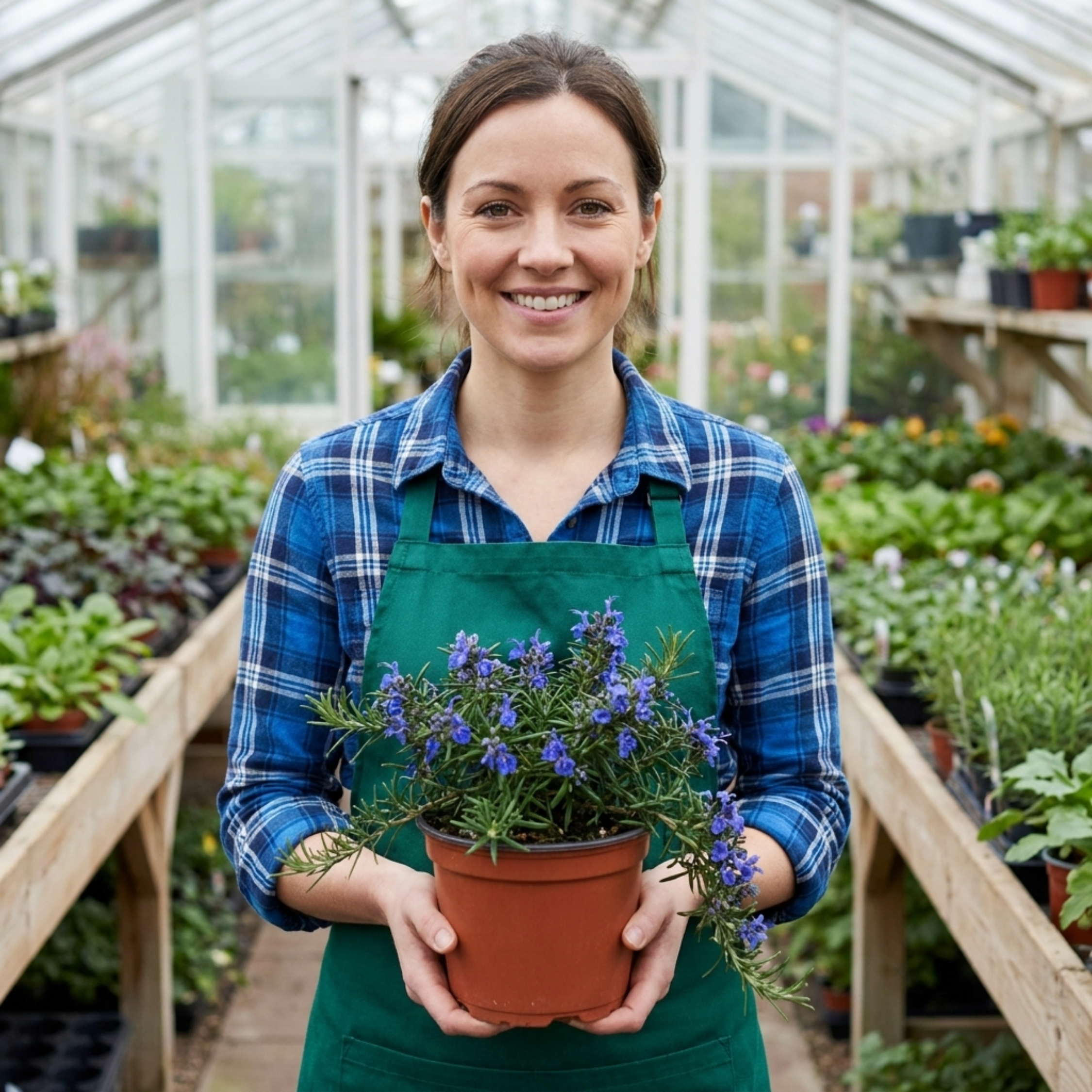 Salvia ‘Blue Rain’ — Hardy Evergreen Shrub / Herb, Bee-Friendly, 1L Pot (Set of 3 or 6)