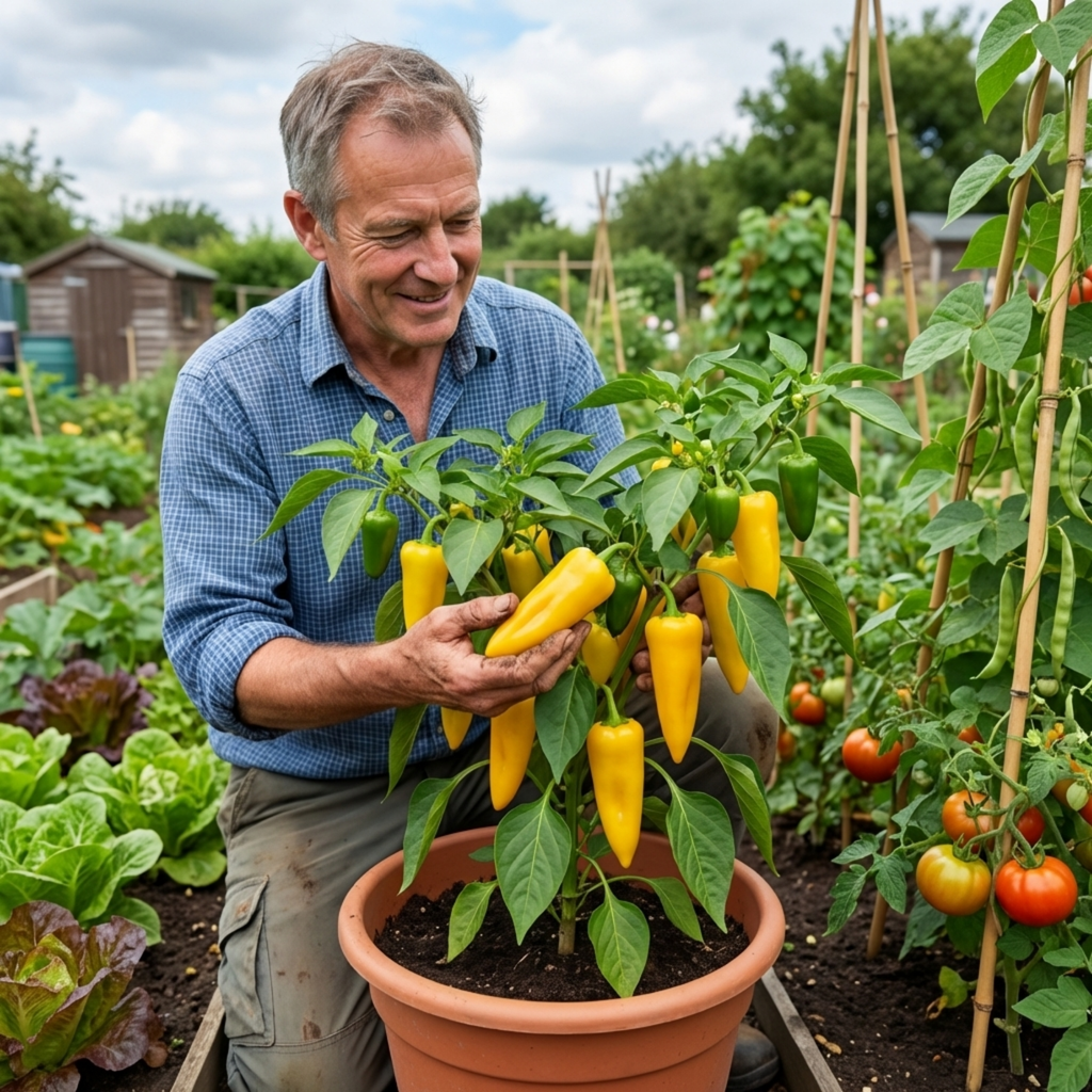 Sweet Pepper 'Astor' — Edible Annual, 10.5cm Pot (Set of 3 or 6)