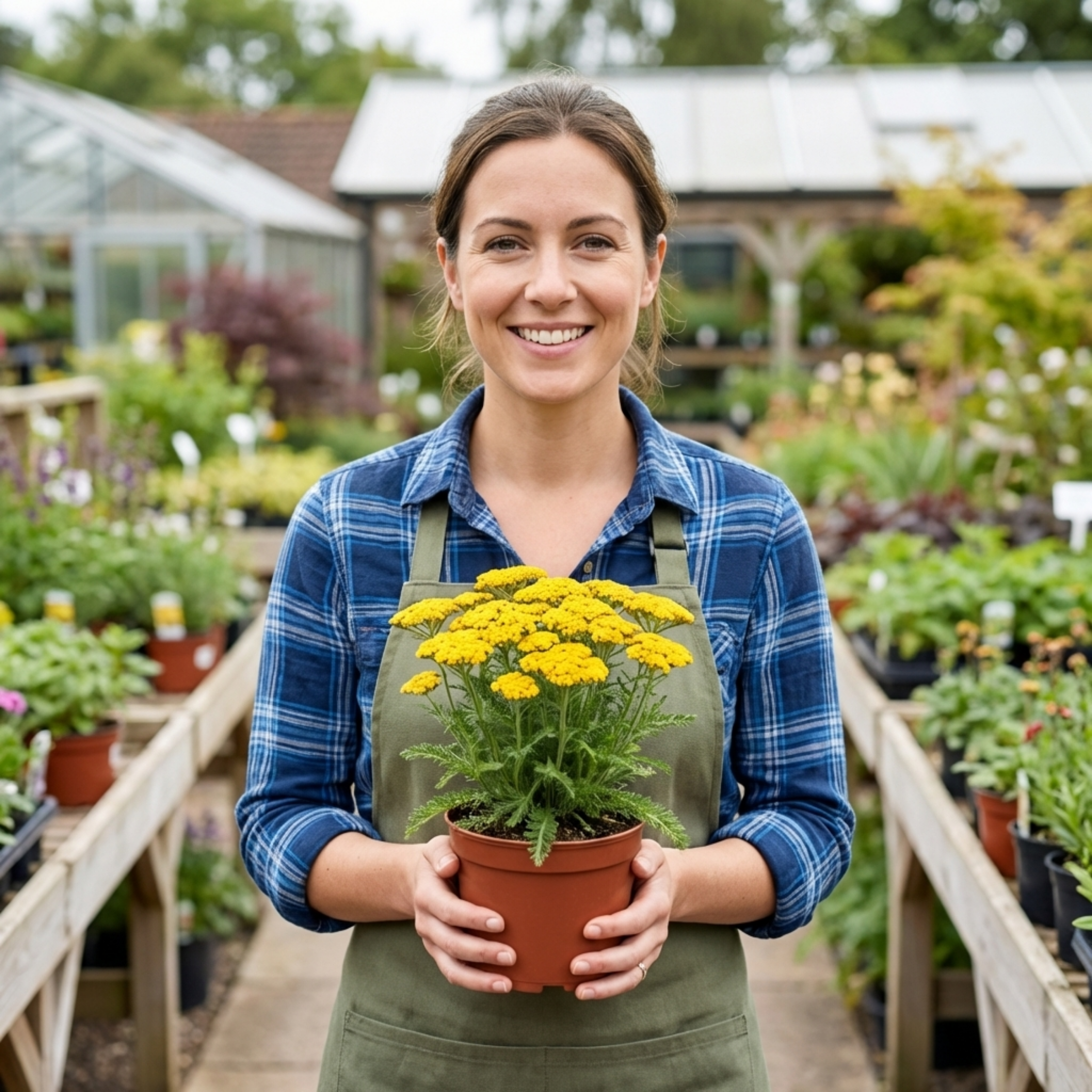 Achillea ‘Cloth of Gold’ — Hardy Herbaceous Perennial, Bee-Friendly, 1L Pot (Set of 3 or 6)