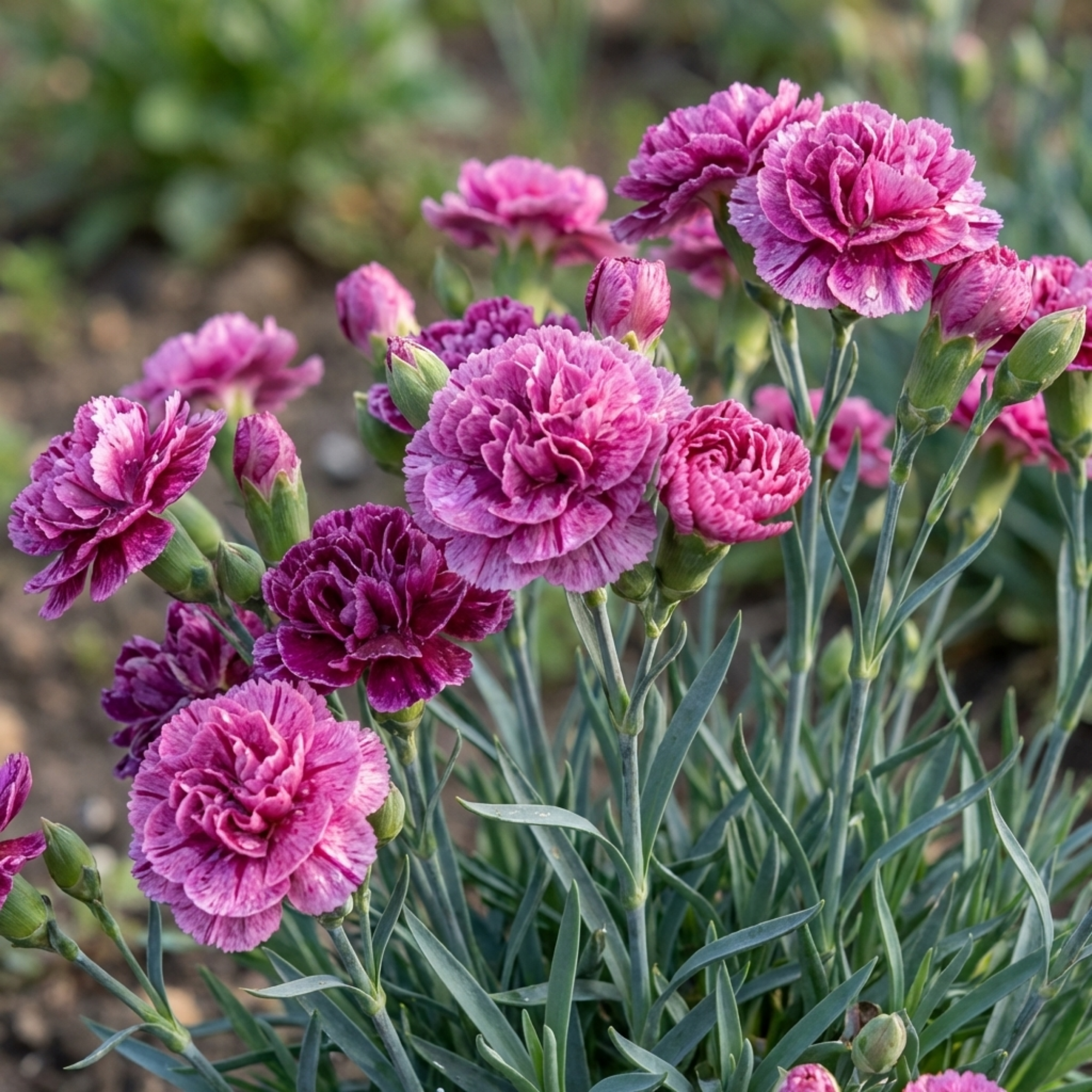 Pink ‘Purple Carnation’ — Bedding Plant, 10.5cm Pot (Set of 3 or 6)