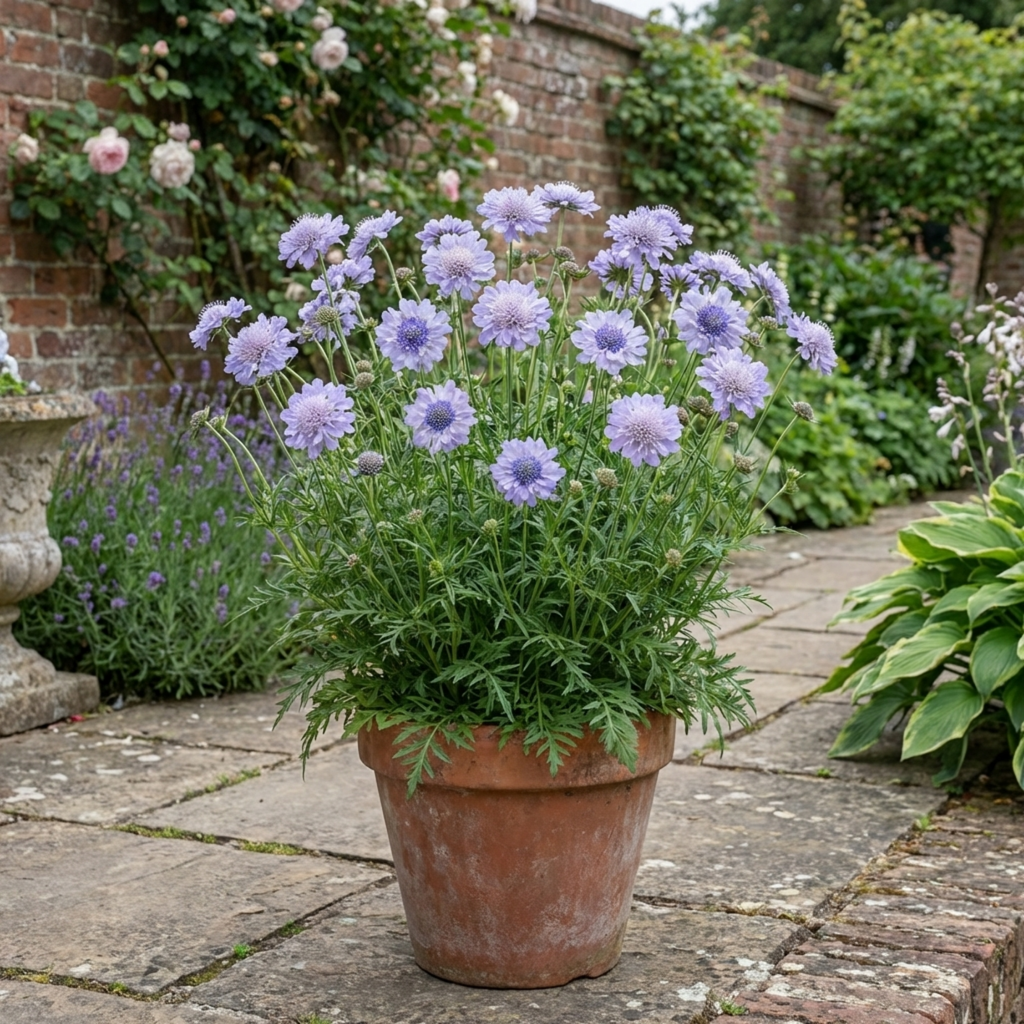 Scabious ‘Butterfly Blue’ — Hardy Perennial, Bee-Friendly, 2L Pot