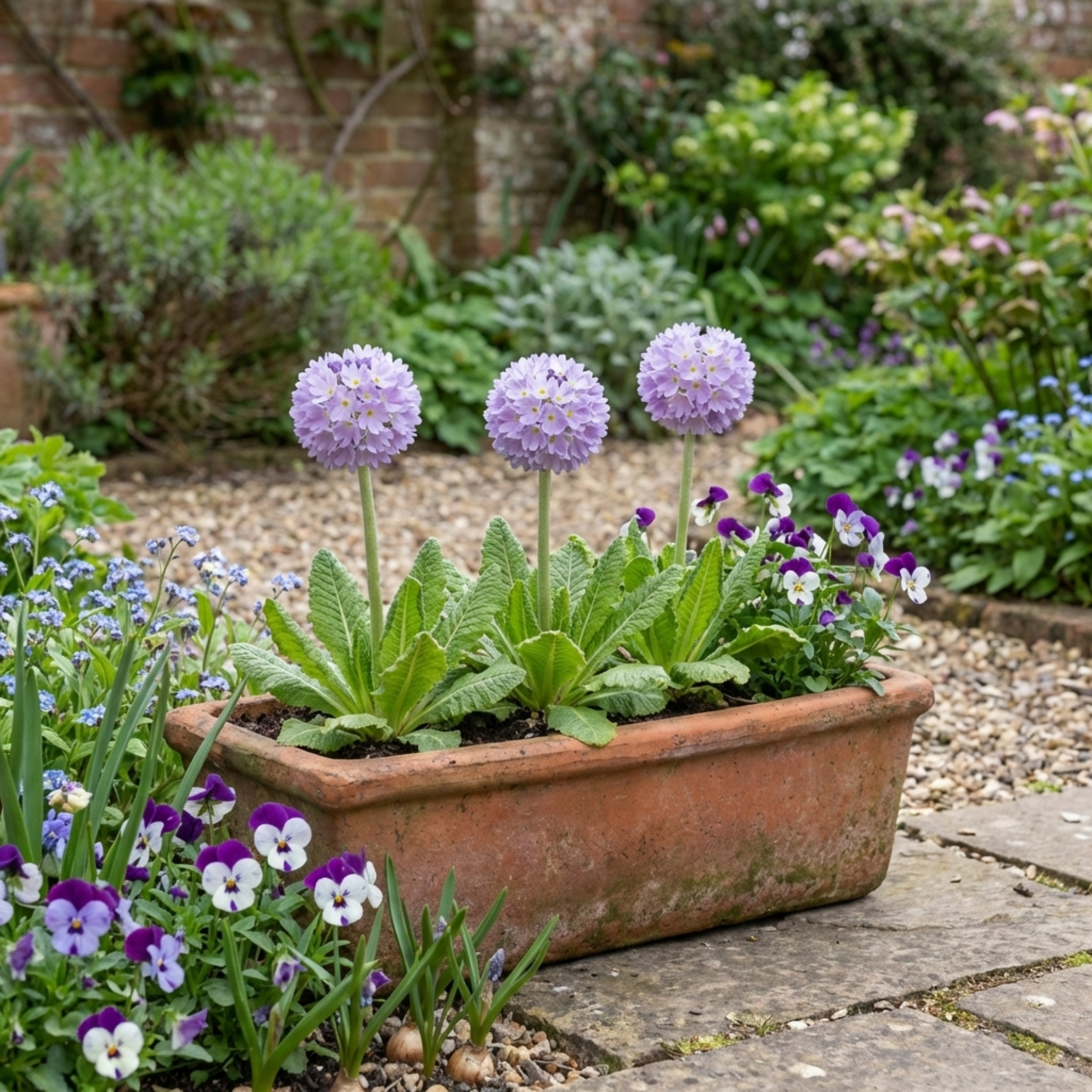 Primula ‘Denticulata Lilac Drumstick Primrose’ — Hardy Perennial, Bee-Friendly, 1L Pot (Set of 3 or 6)