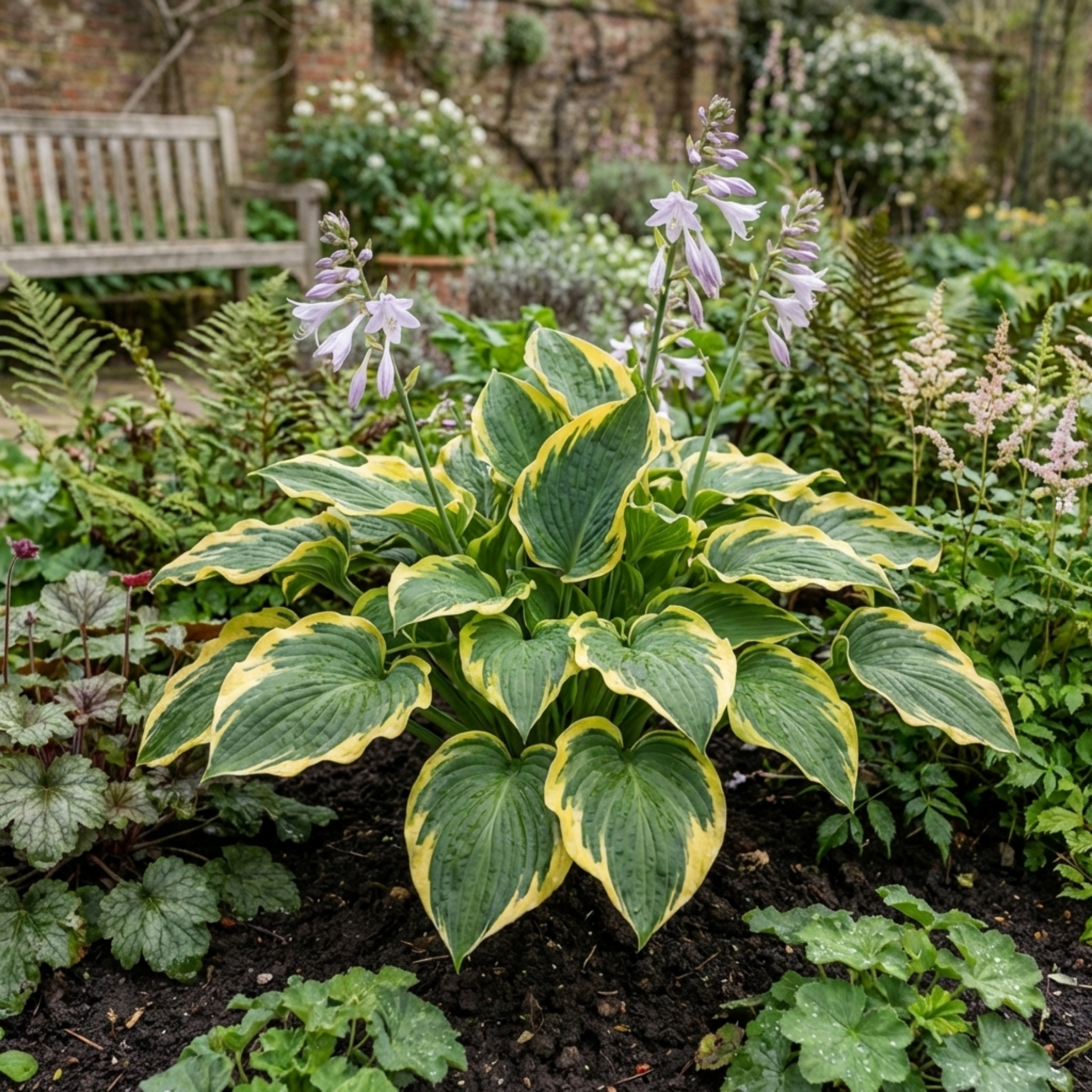 Hosta 'Atlantis' — Plantain Lily, Hardy Perennial, 1L Pot (Set of 3 or 6)