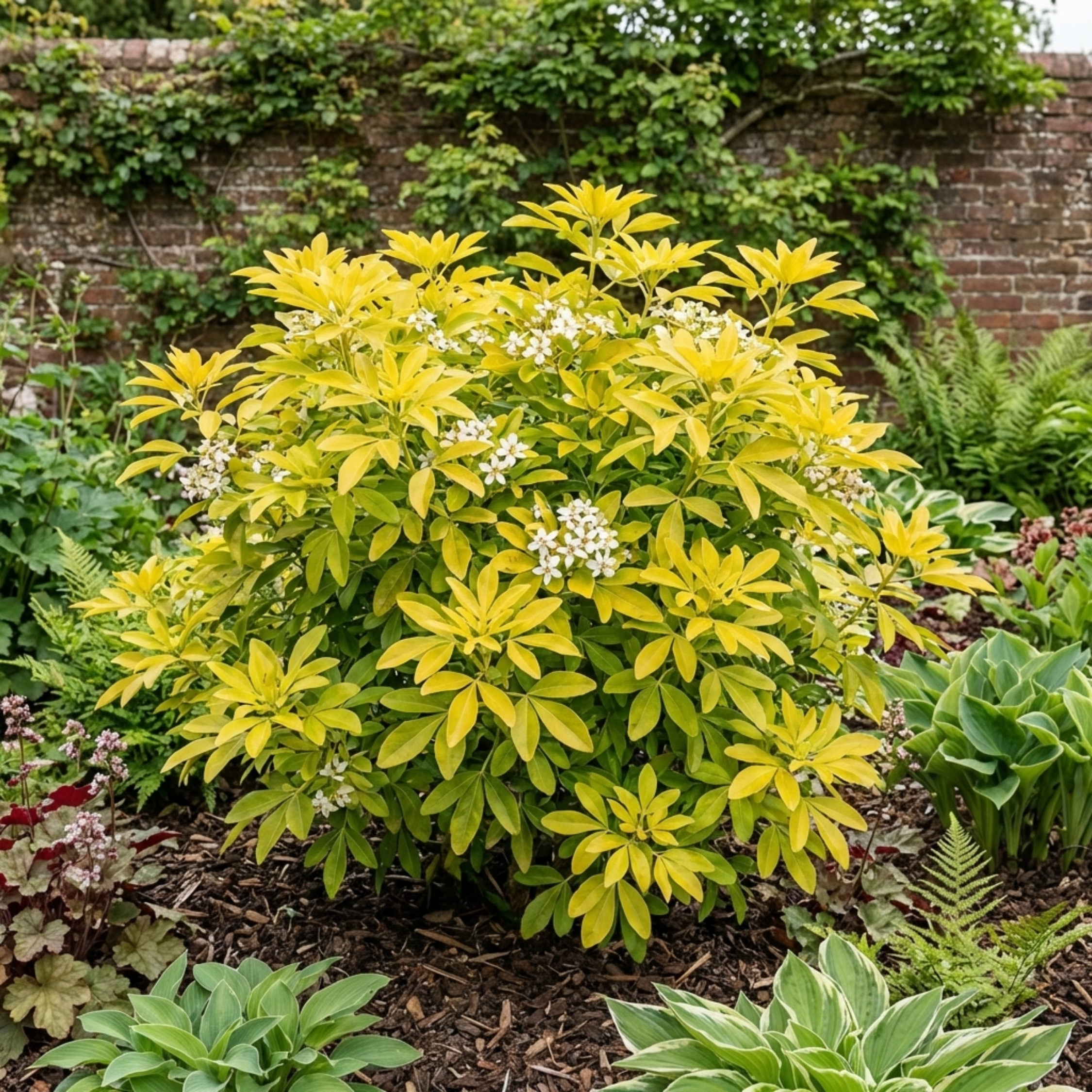 Choisya ‘Aztec Gold’ — Hardy Evergreen Shrub, Bee-Friendly, 3L Pot
