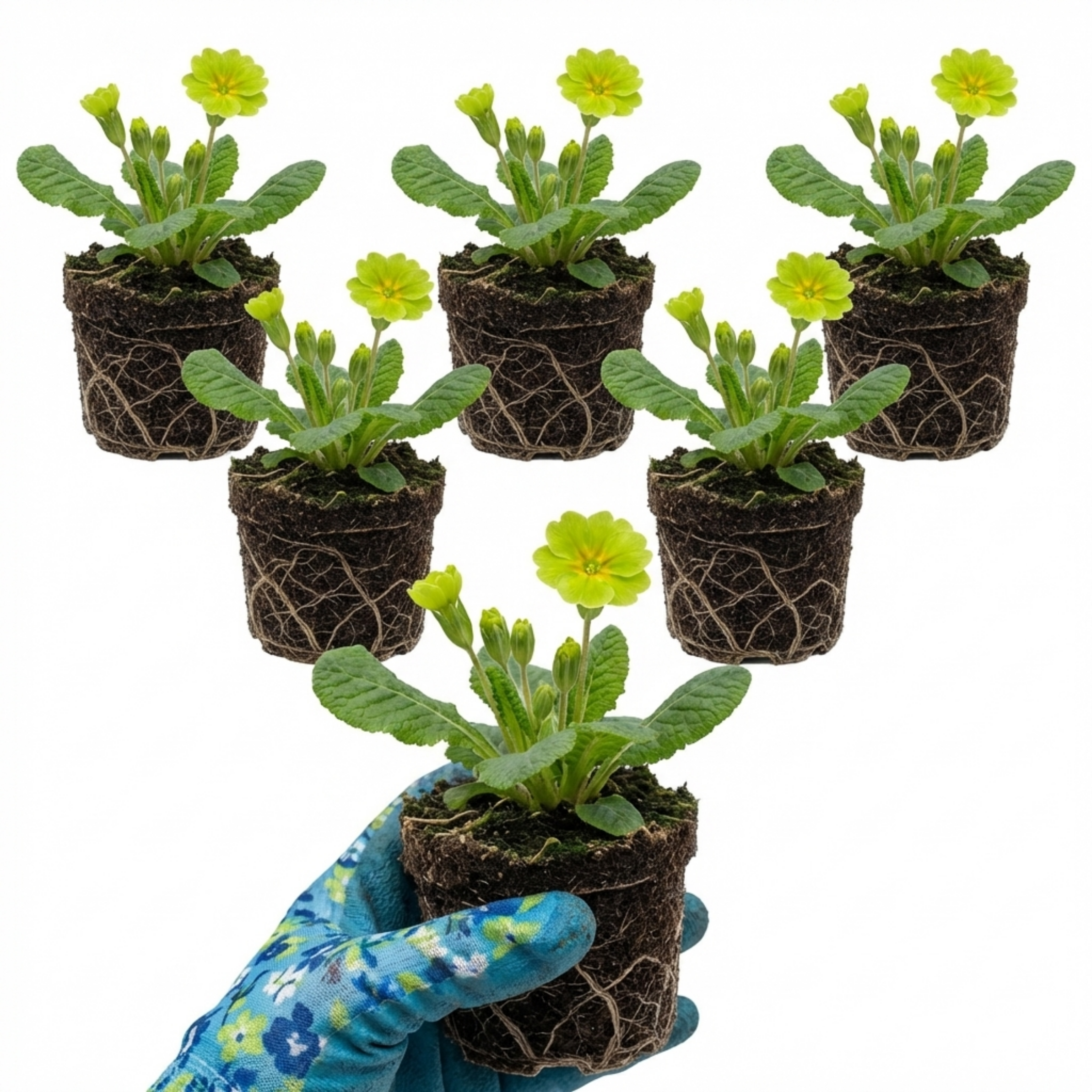Primula ‘Little Queen Lime’ — Hardy Herbaceous Perennial, Bee-Friendly, 1L Pot (Set of 3 or 6)