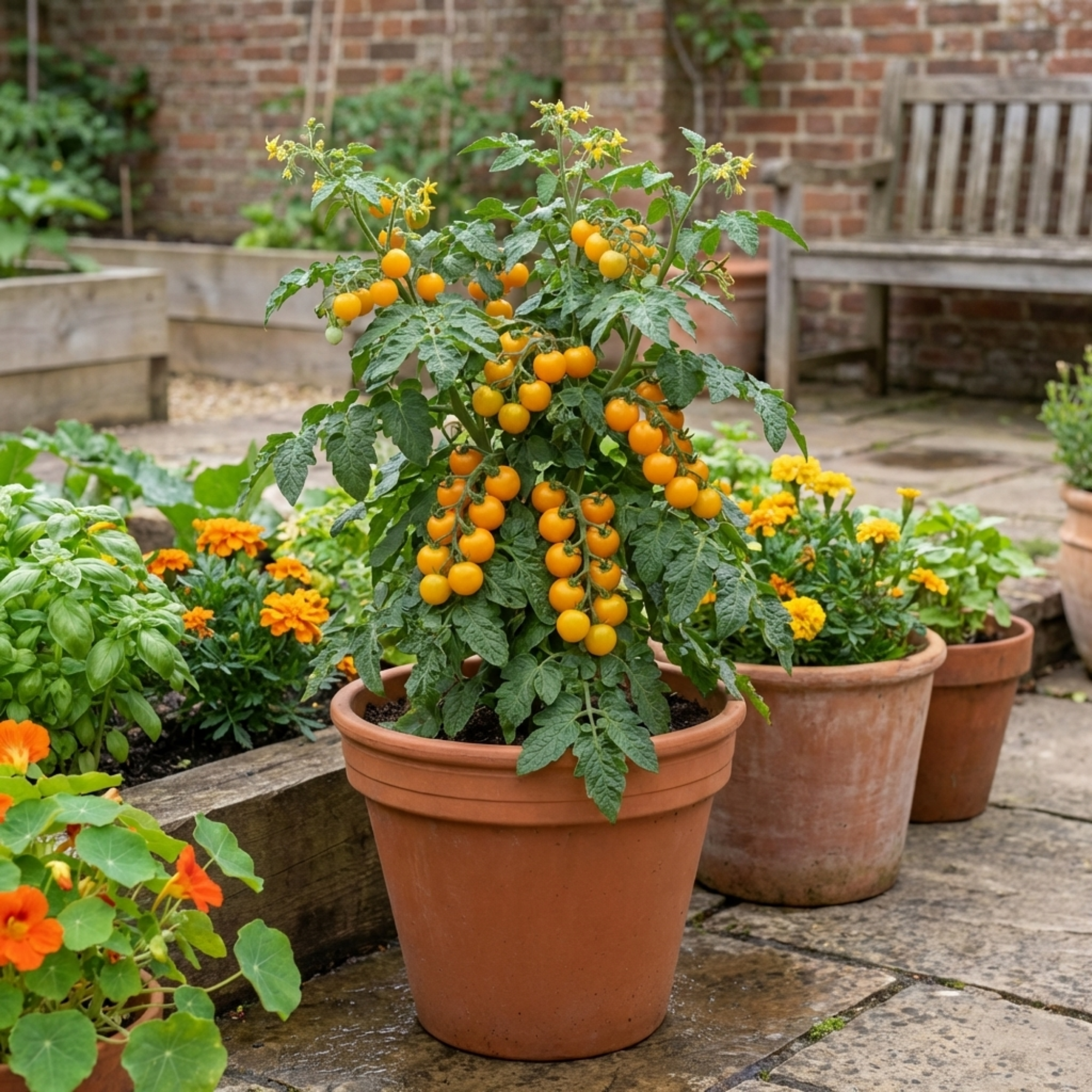 Tomato ‘Honeycomb’ — Fruit Plant / Tender Annual, 10.5cm Pot (Set of 3 or 6)