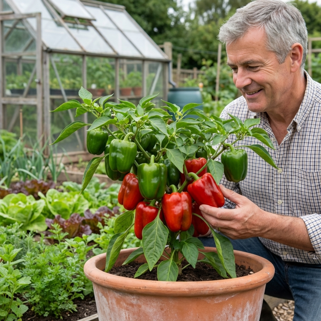 Sweet Pepper 'Red King' — Edible Annual, 10.5cm Pot (Set of 3)