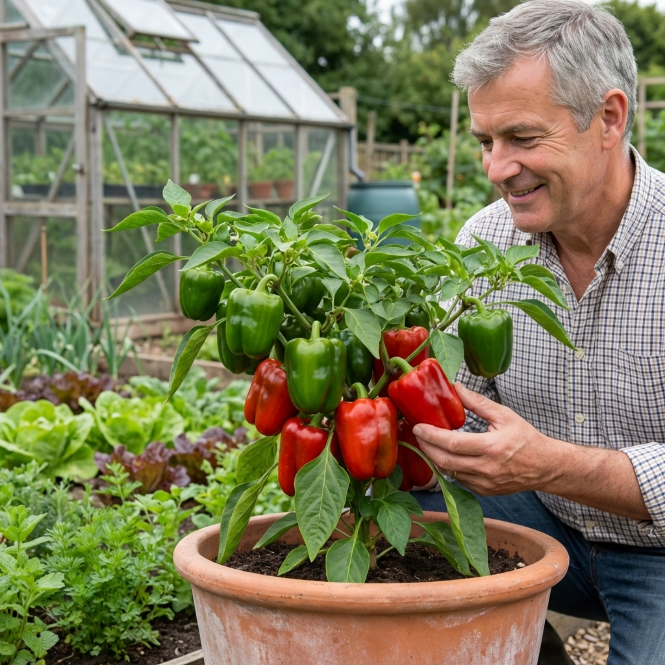 Sweet Pepper 'Red King' — Edible Annual, 10.5cm Pot (Set of 3)