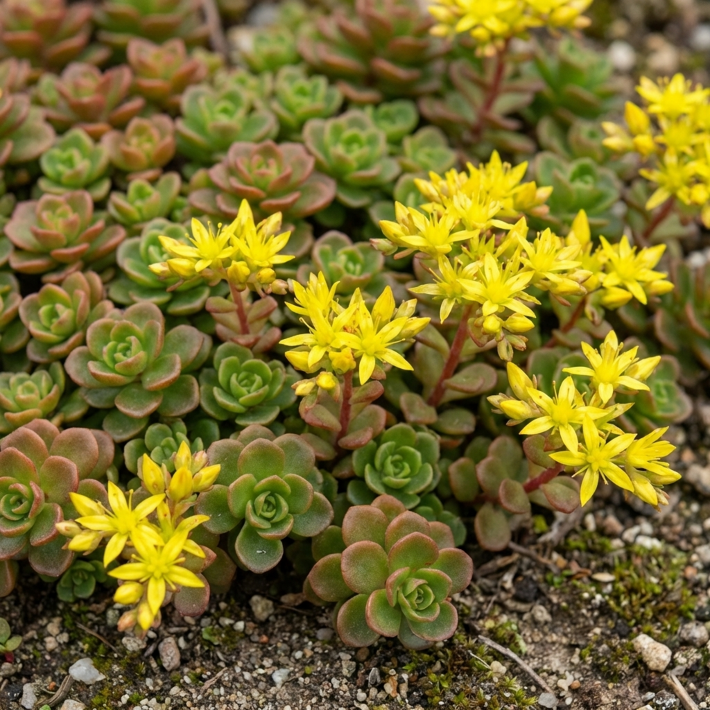 Sedum ‘Oreganum Stonecrop’ — Indoor Plant, Bee-Friendly, 1L Pot (Set of 3 or 6)