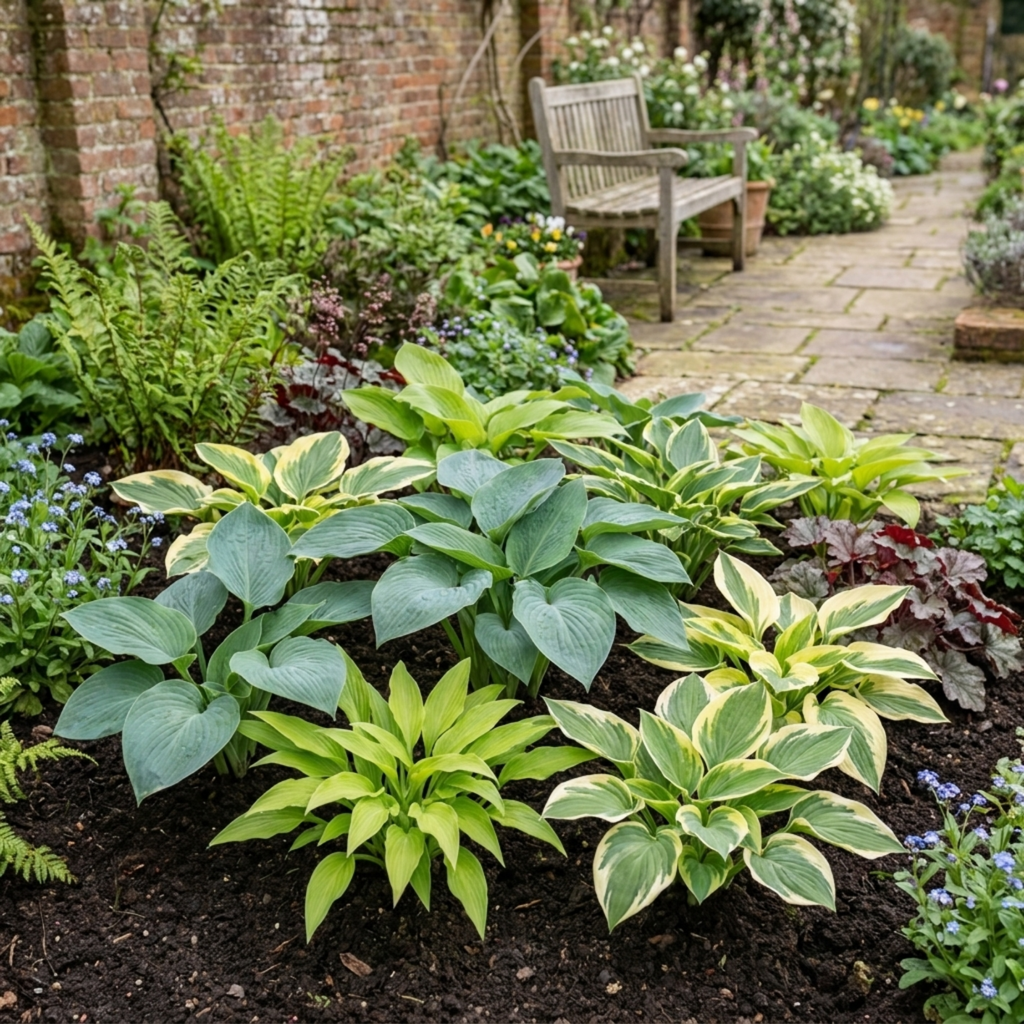 Hosta ‘Growers' Mix’ — Herbaceous Perennial, Bee-Friendly, 1L Pot (Set of 3 or 6)