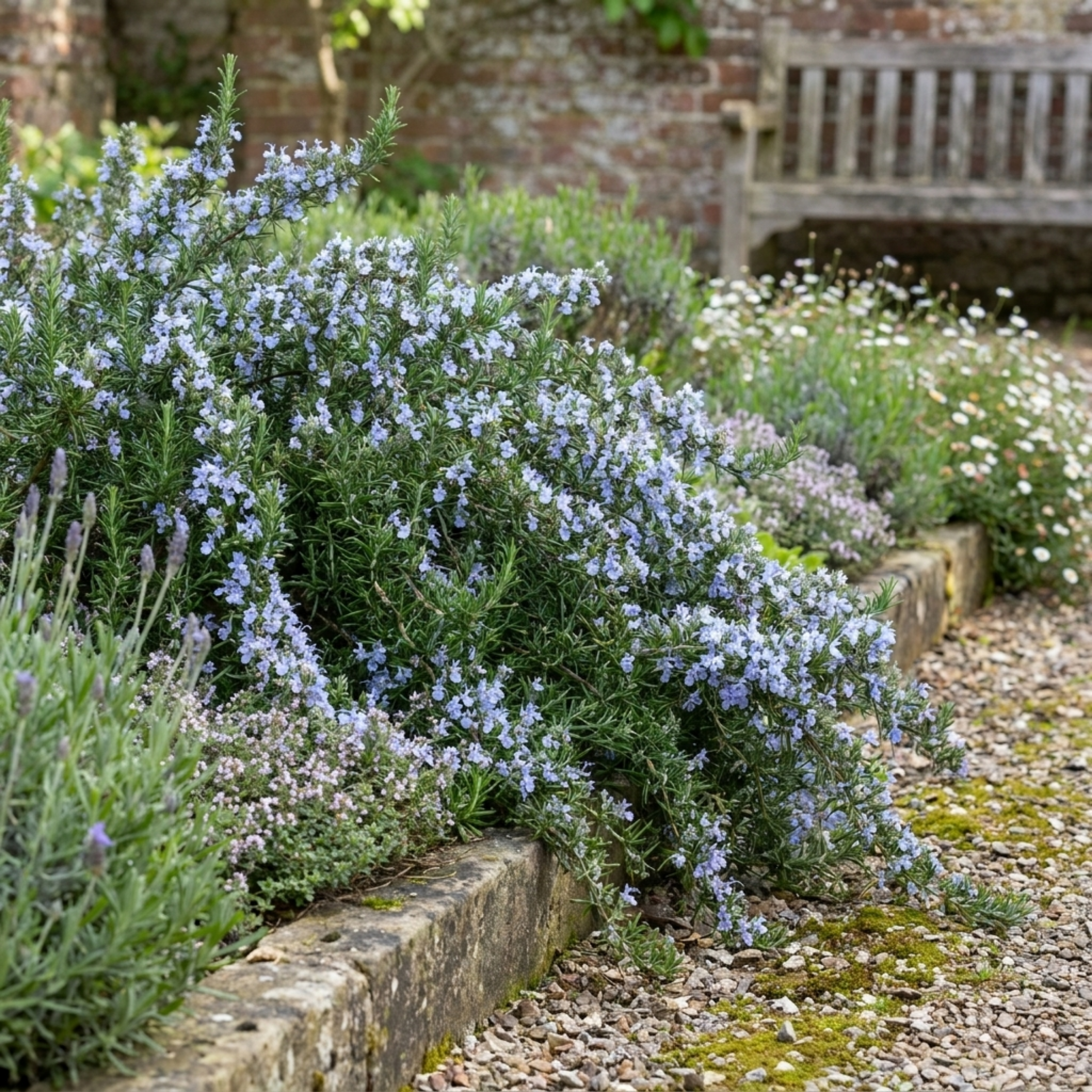 Salvia ‘Blue Rain’ — Hardy Evergreen Shrub / Herb, Bee-Friendly, 1L Pot (Set of 3 or 6)