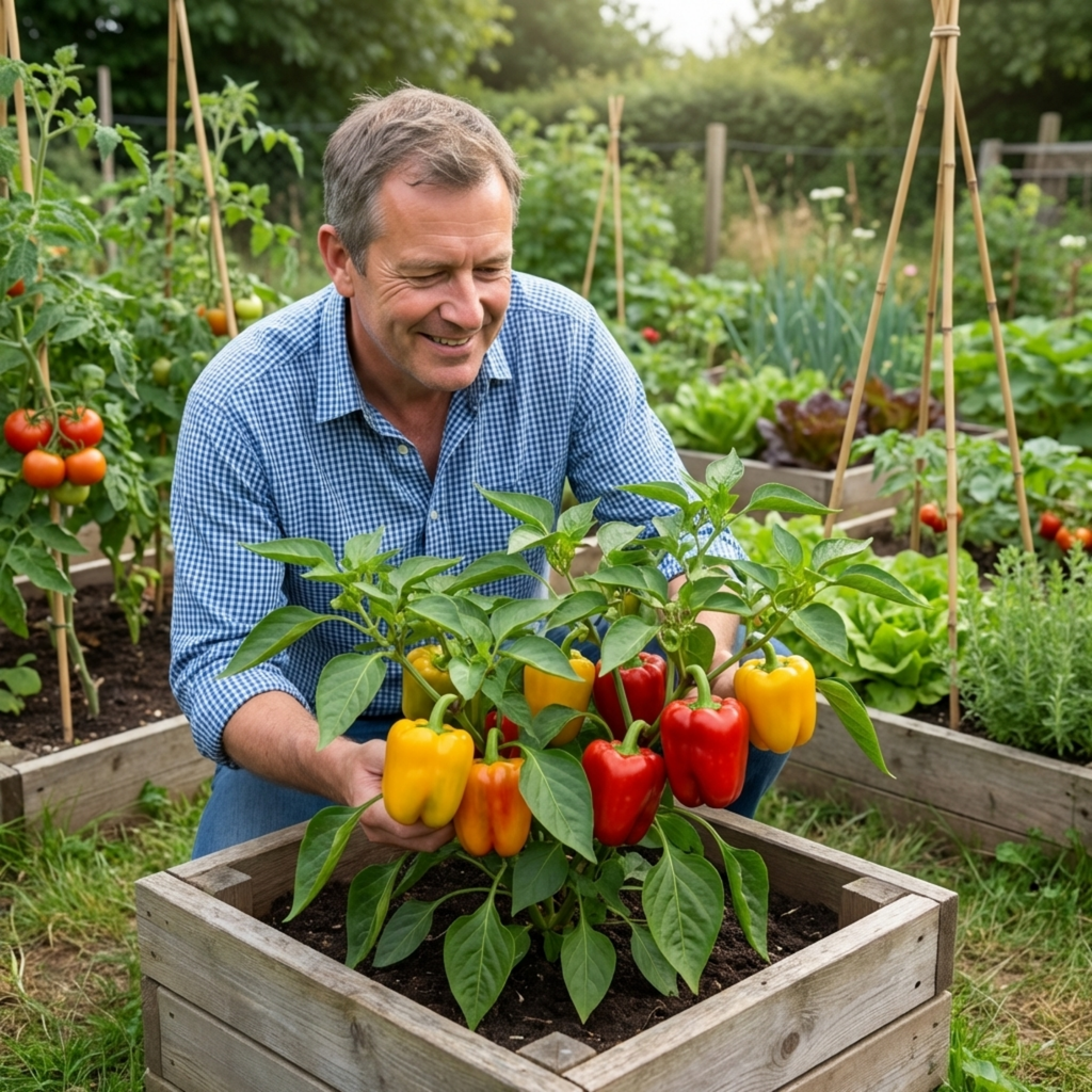 Sweet Pepper 'Liberty Belle' — Edible Annual, 10.5cm Pot (Set of 3 or 6)