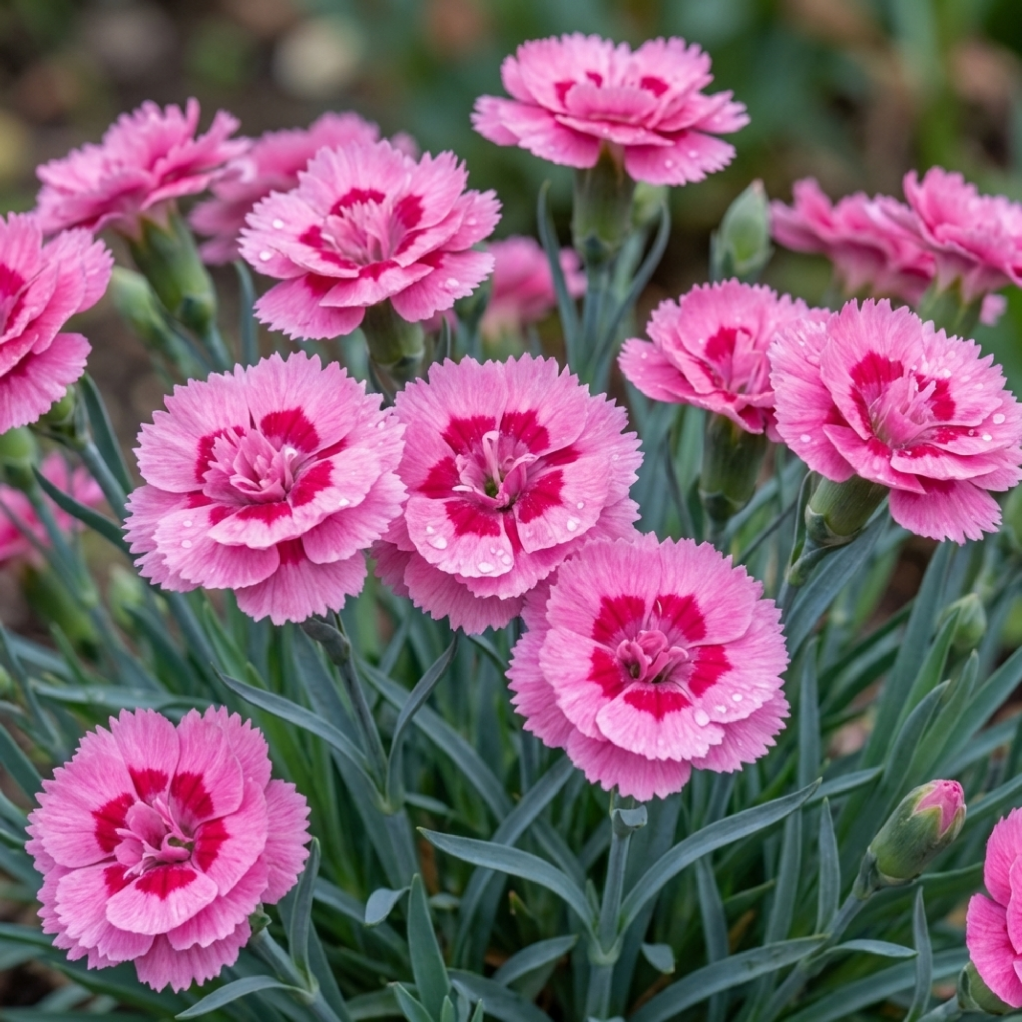 Dianthus ‘Oscar Pink Heart’ — Hardy Perennial, Bee-Friendly, 10.5cm Pot (Set of 3 or 6)