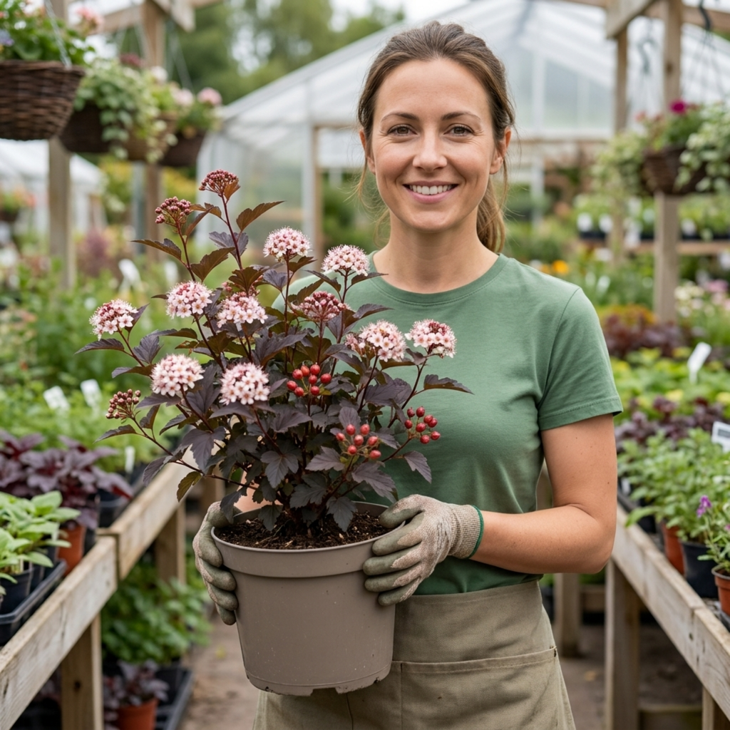 Physocarpus ‘Sweet Cherry Tea’ — Deciduous Shrub, Bee-Friendly, 3L Pot