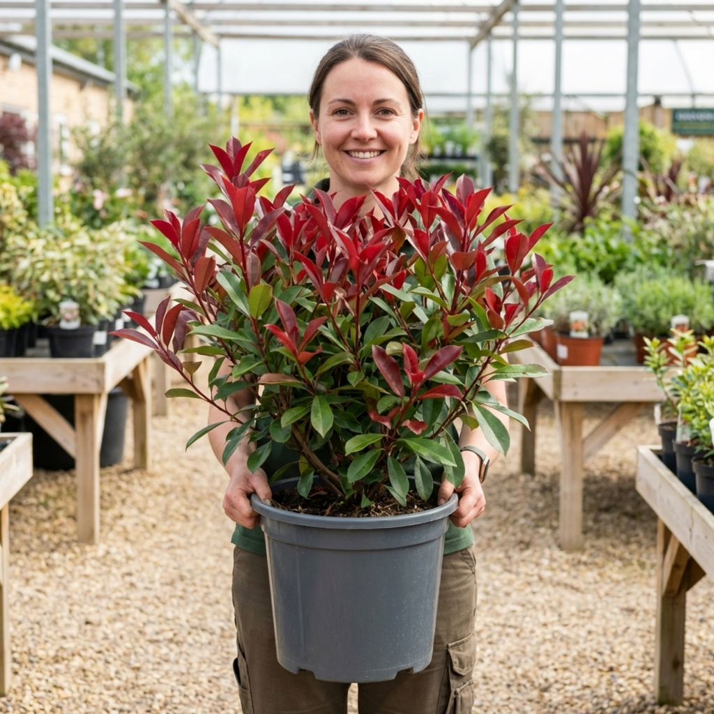 Photinia ‘Louise’ — Evergreen Shrub, Bee-Friendly, 7.5L Pot
