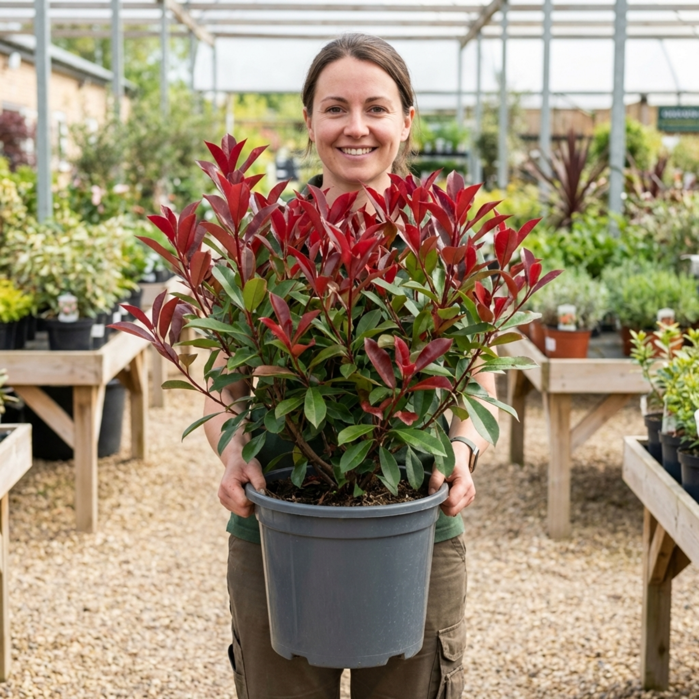 Photinia ‘Louise’ — Evergreen Shrub, Bee-Friendly, 7.5L Pot