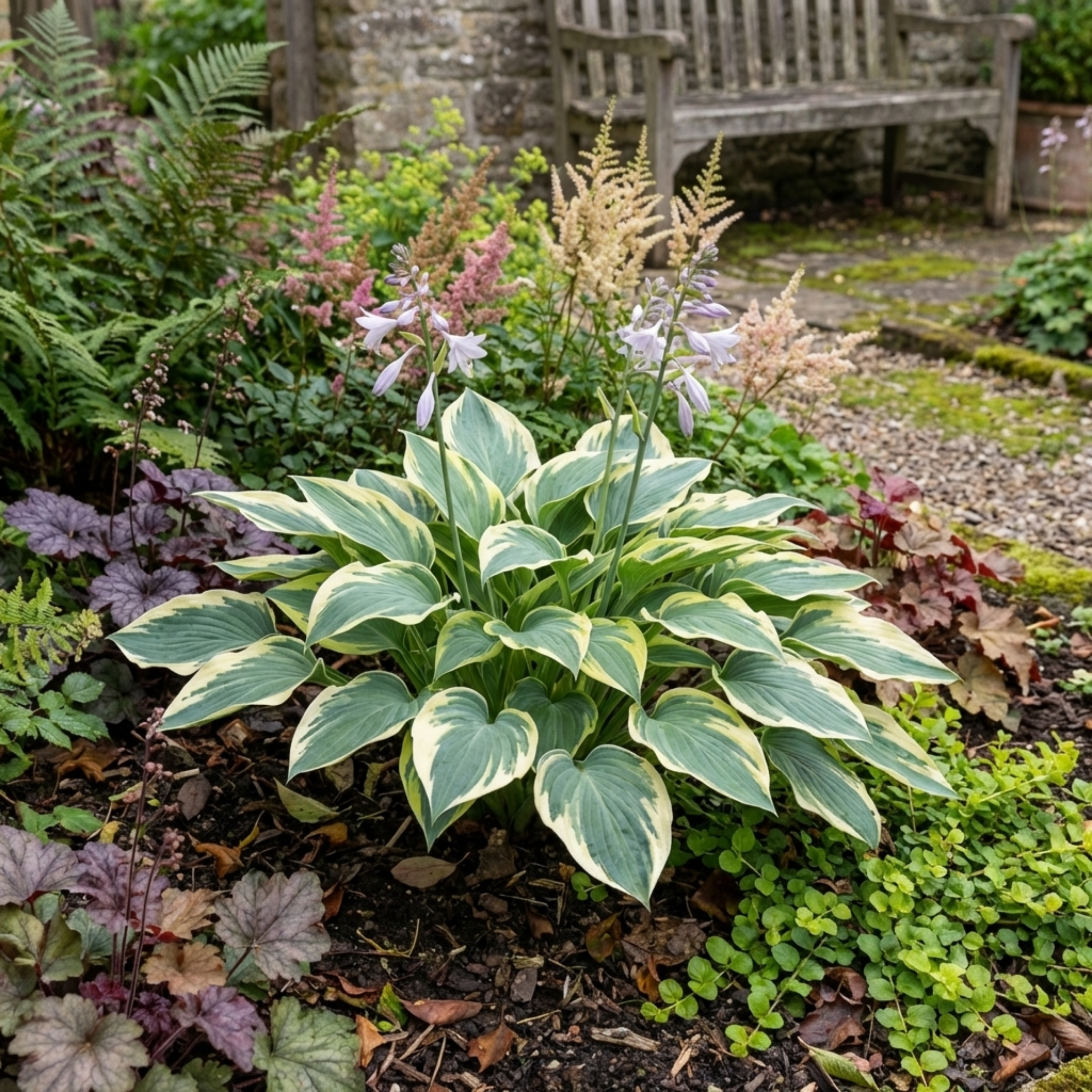 Hosta 'First Frost' — Plantain Lily, Hardy Perennial, 1L Pot (Set of 3 or 6)