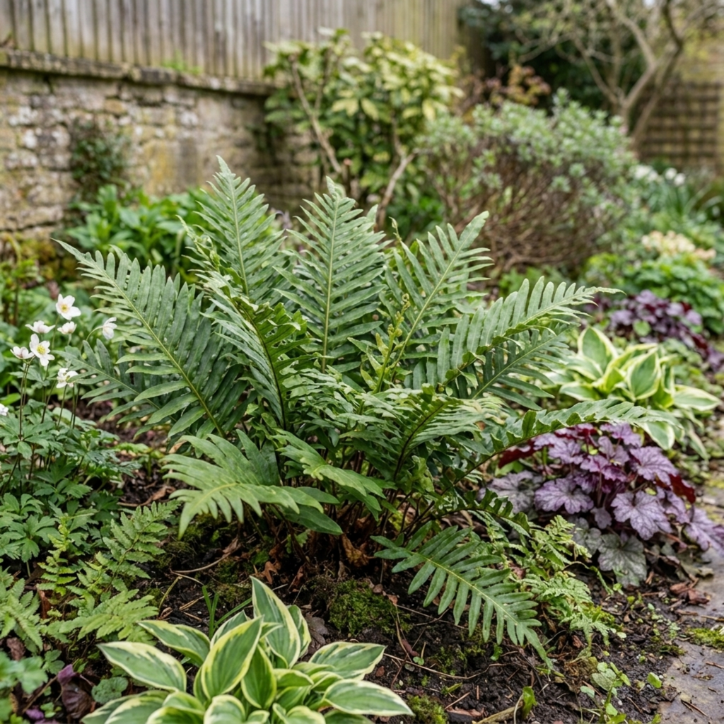 Evergreen ‘Polypodium Vulgare’ — Evergreen Fern, 11cm Pot (Set of 3 or 6)
