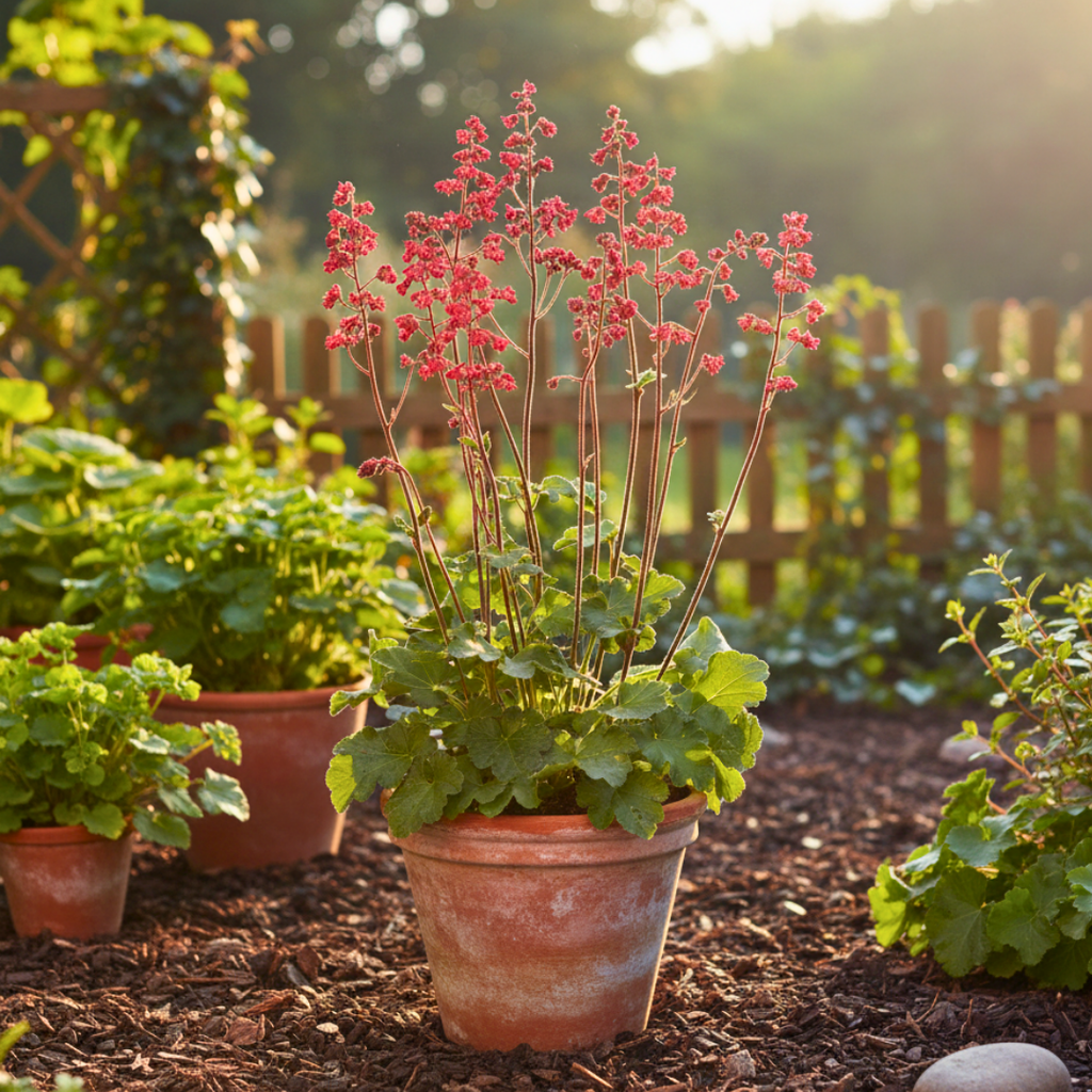 Heuchera ‘Coral Forest’ — Hardy Evergreen Perennial, Bee-Friendly, 2L Pot