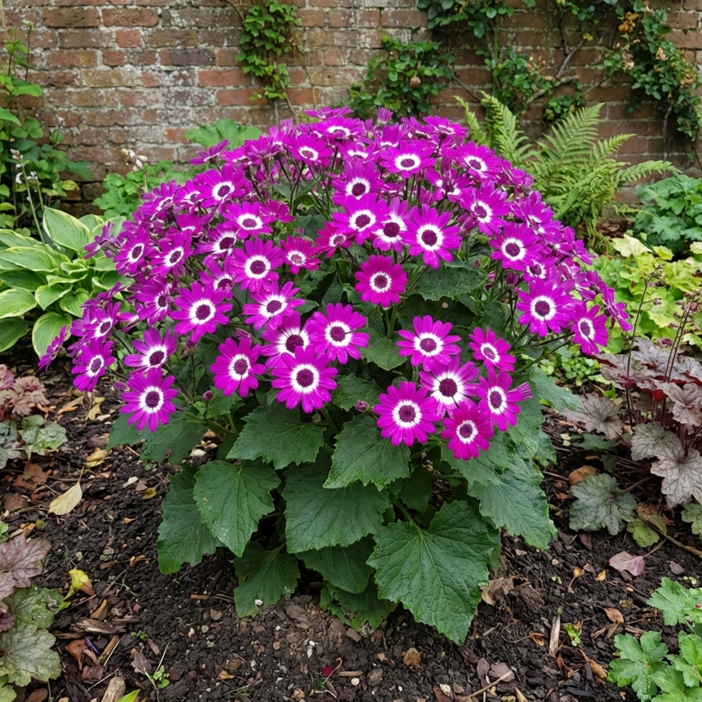 Senetti ‘Magenta Bicolour Pericallis’ — Bedding Plant, Bee-Friendly, 6.5L Pot