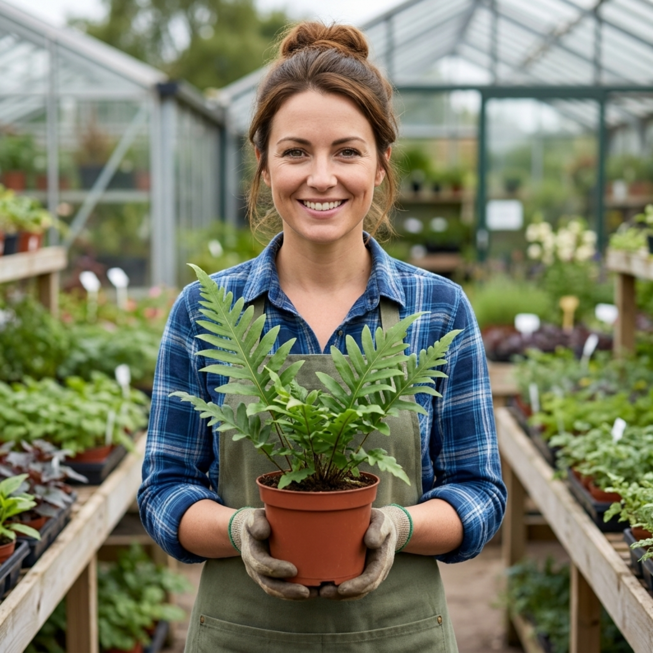 Evergreen ‘Polypodium Vulgare’ — Evergreen Fern, 11cm Pot (Set of 3 or 6)