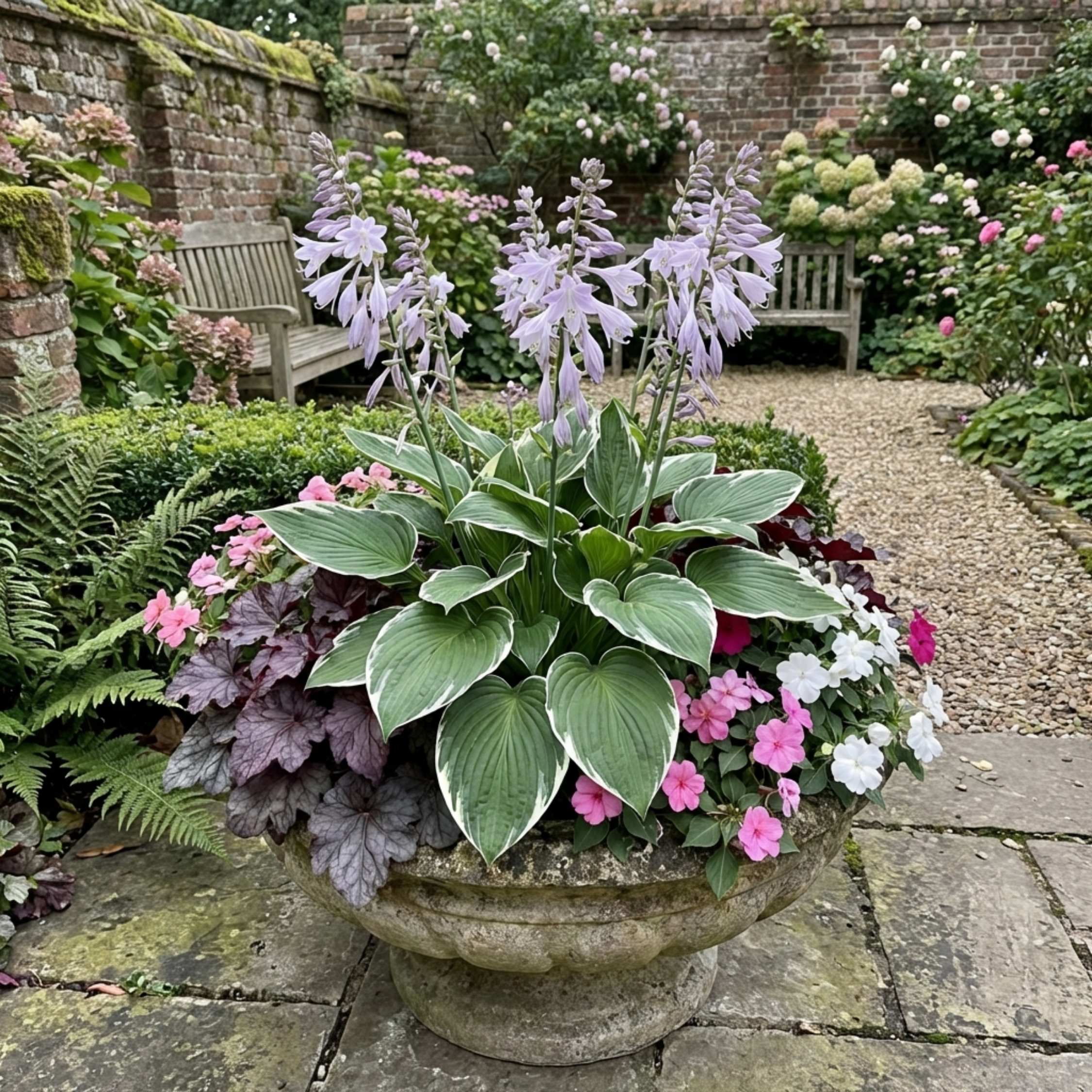 Hosta 'Francee' — Plantain Lily, Hardy Perennial, 1L Pot (Set of 3 or 6)