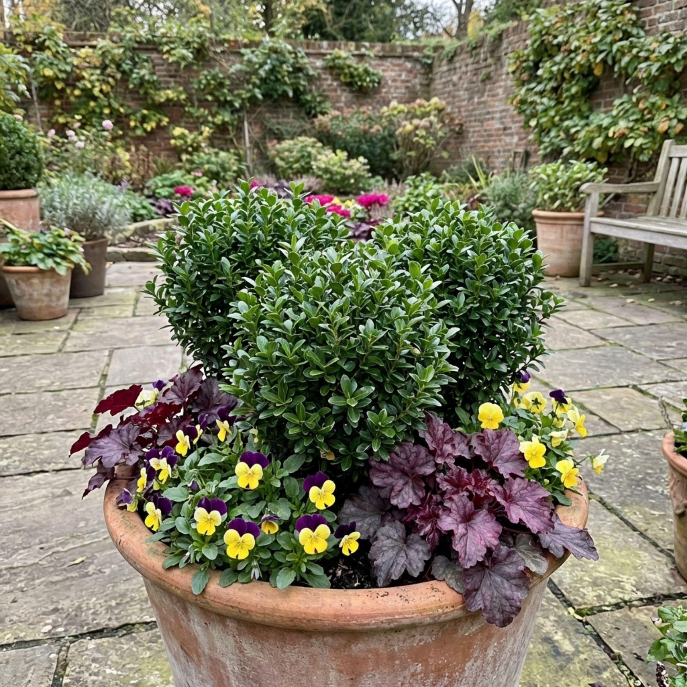 Euonymus ‘Microphyllus’ — Evergreen Shrub, 1L Pot (Set of 3 or 6)