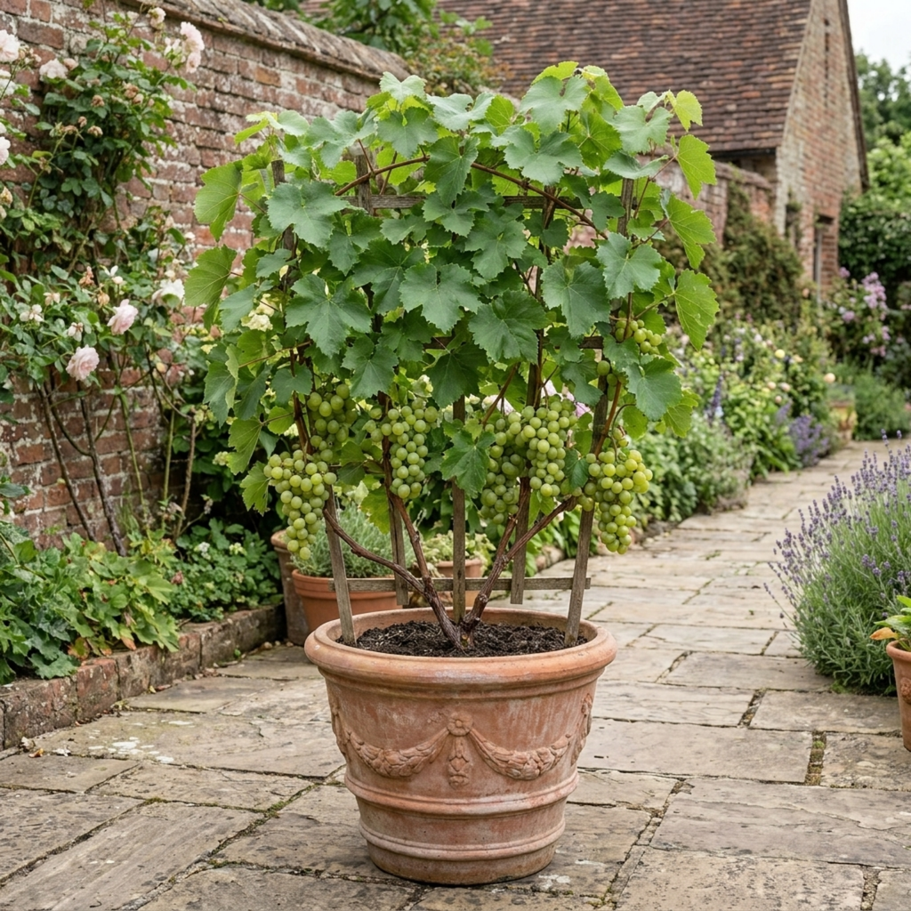 Superior ‘Seedless White Grape Vine’ — Hardy Deciduous Climbing Vine, 3L Pot