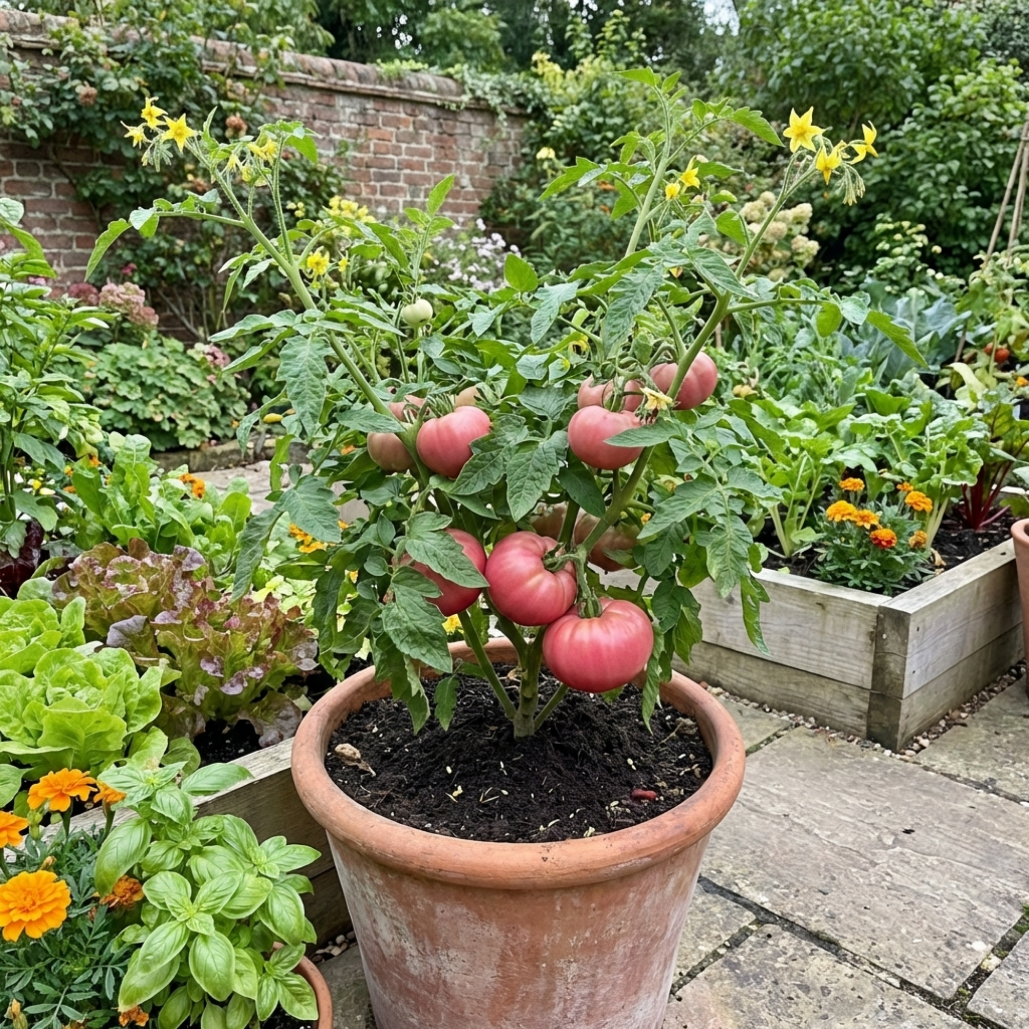 Tomato ‘Brandy Boy’ — Fruit Plant / Tender Annual, 10.5cm Pot (Set of 3 or 6)