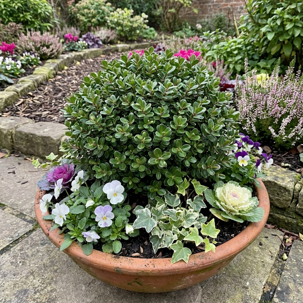 Hebe ‘Sutherlandii’ — Hardy Evergreen Shrub, Bee-Friendly, 1L Pot (Set of 3 or 6)