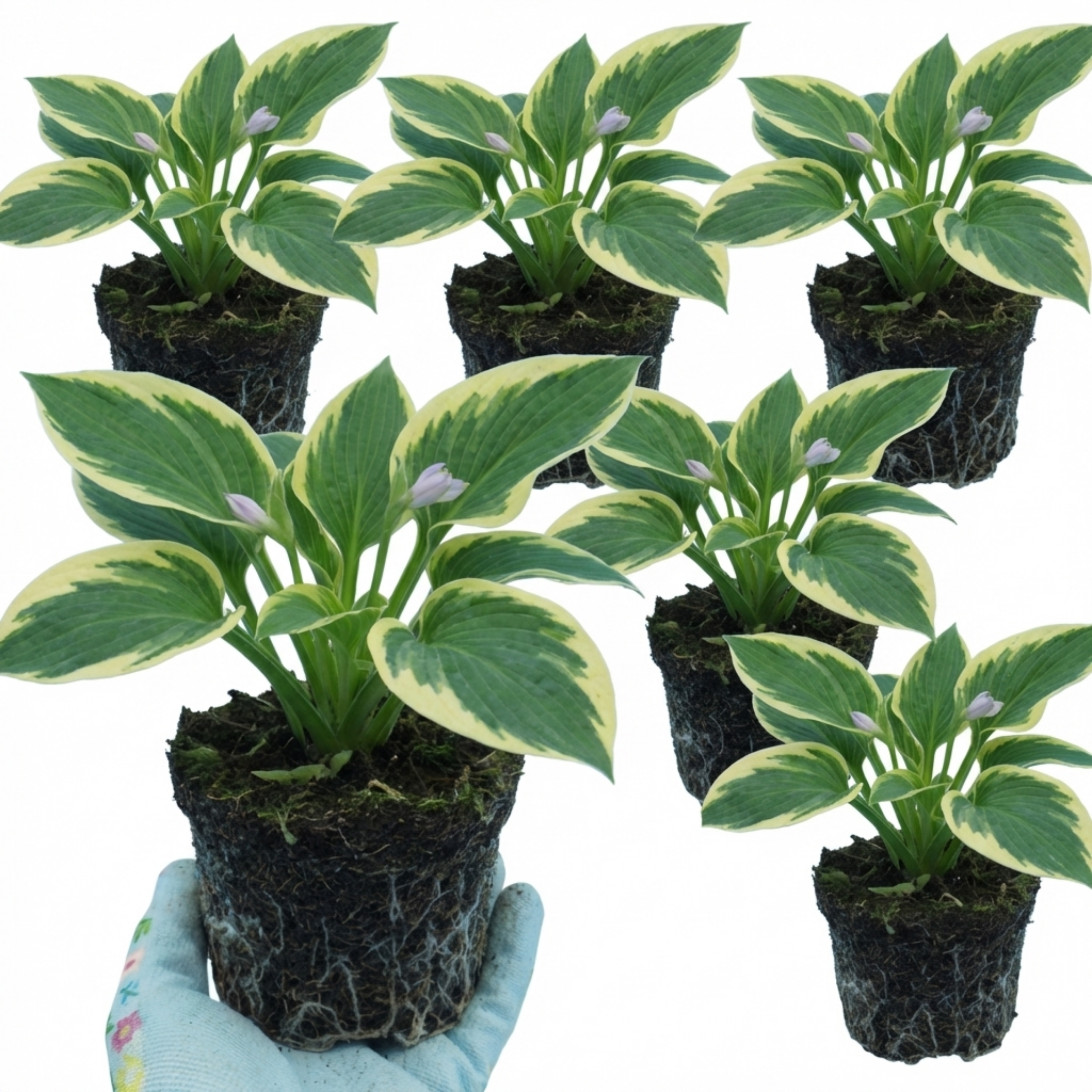 Hosta 'Atlantis' — Plantain Lily, Hardy Perennial, 1L Pot (Set of 3 or 6)
