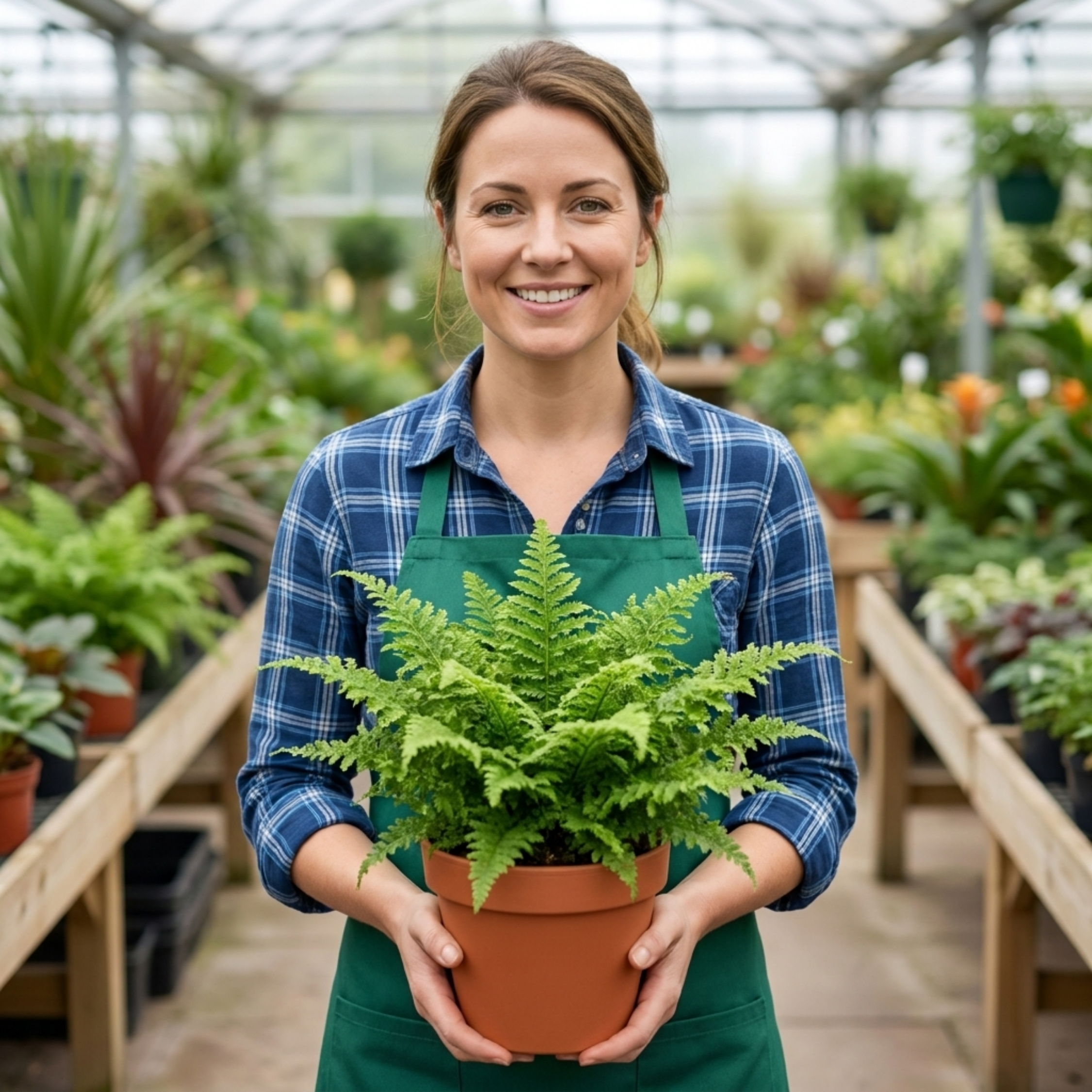 Soft ‘Shield’ — Evergreen Perennial Fern, 1L Pot (Set of 3 or 6)