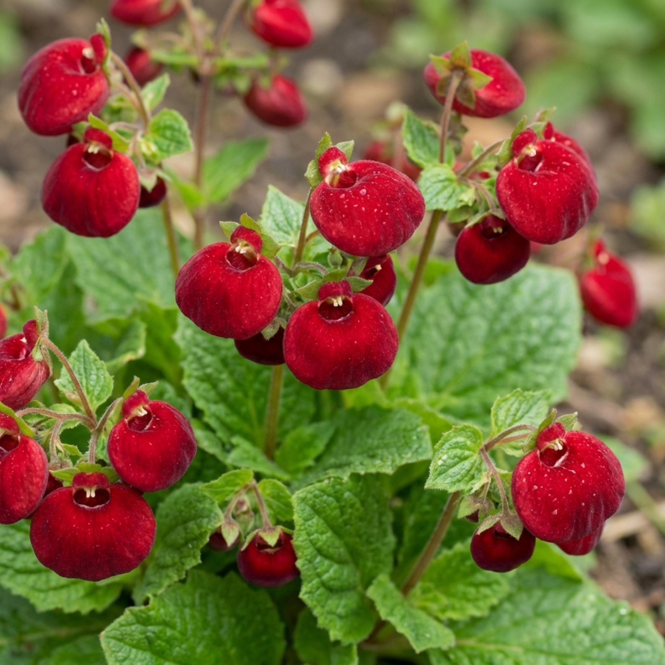 Calceolaria ‘Ruby’ — Hardy Perennial, 1L Pot (Set of 3 or 6)