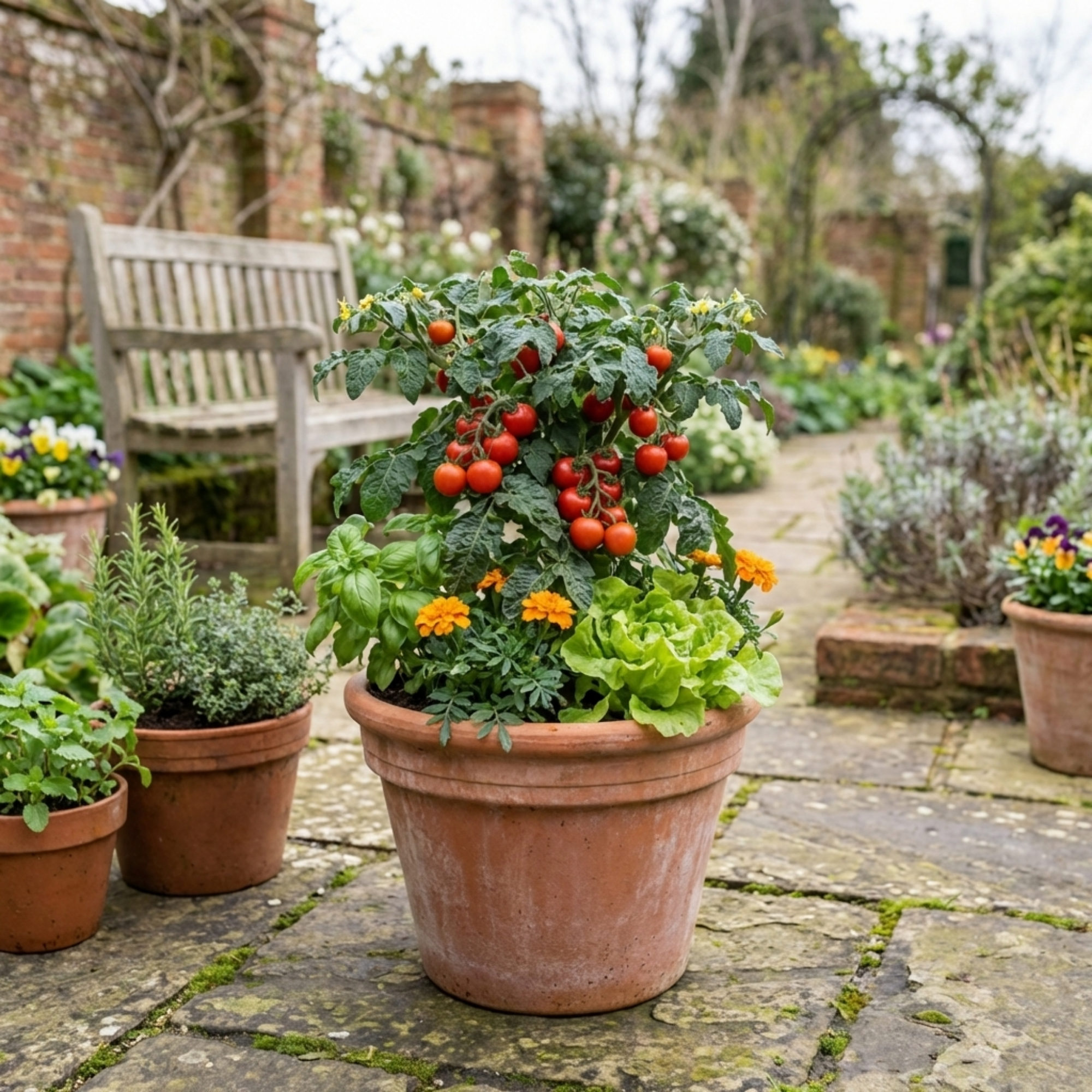 Tomato ‘Veranda Red’ — Fruit Plant / Tender Annual, 10.5cm Pot (Set of 3 or 6)
