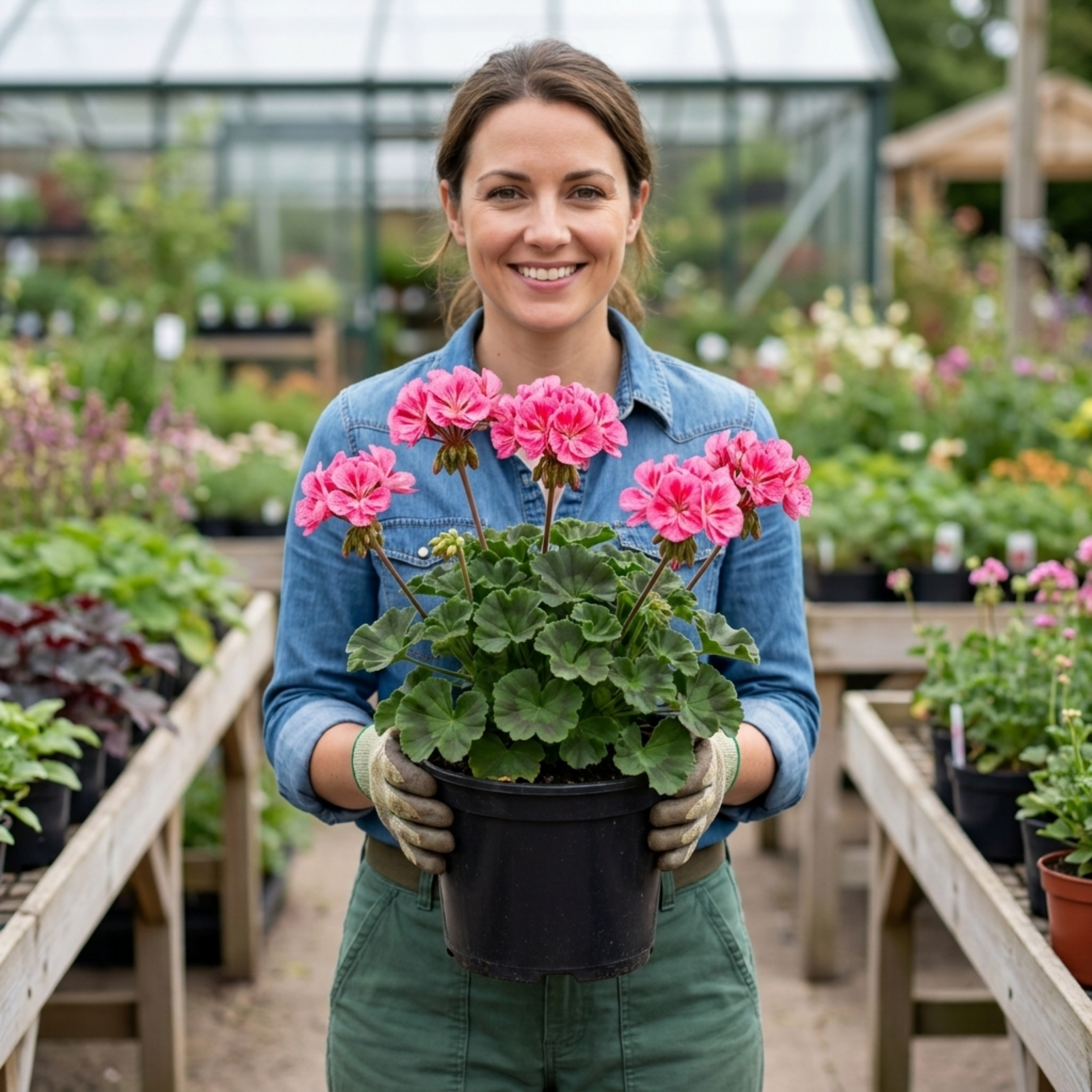 Pelargonium ‘Calliope Rose Splash’ — Tender Perennial (grown As An Annual in the Uk), Bee-Friendly, 5L Pot