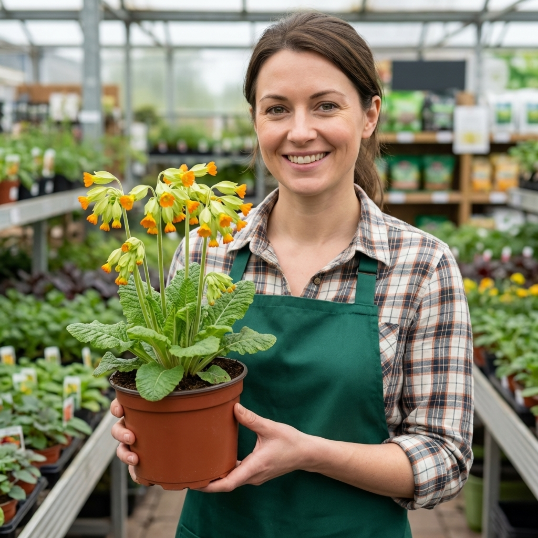 Primula ‘Orange’ — Hardy Herbaceous Perennial, Bee-Friendly, 1L Pot (Set of 3 or 6)