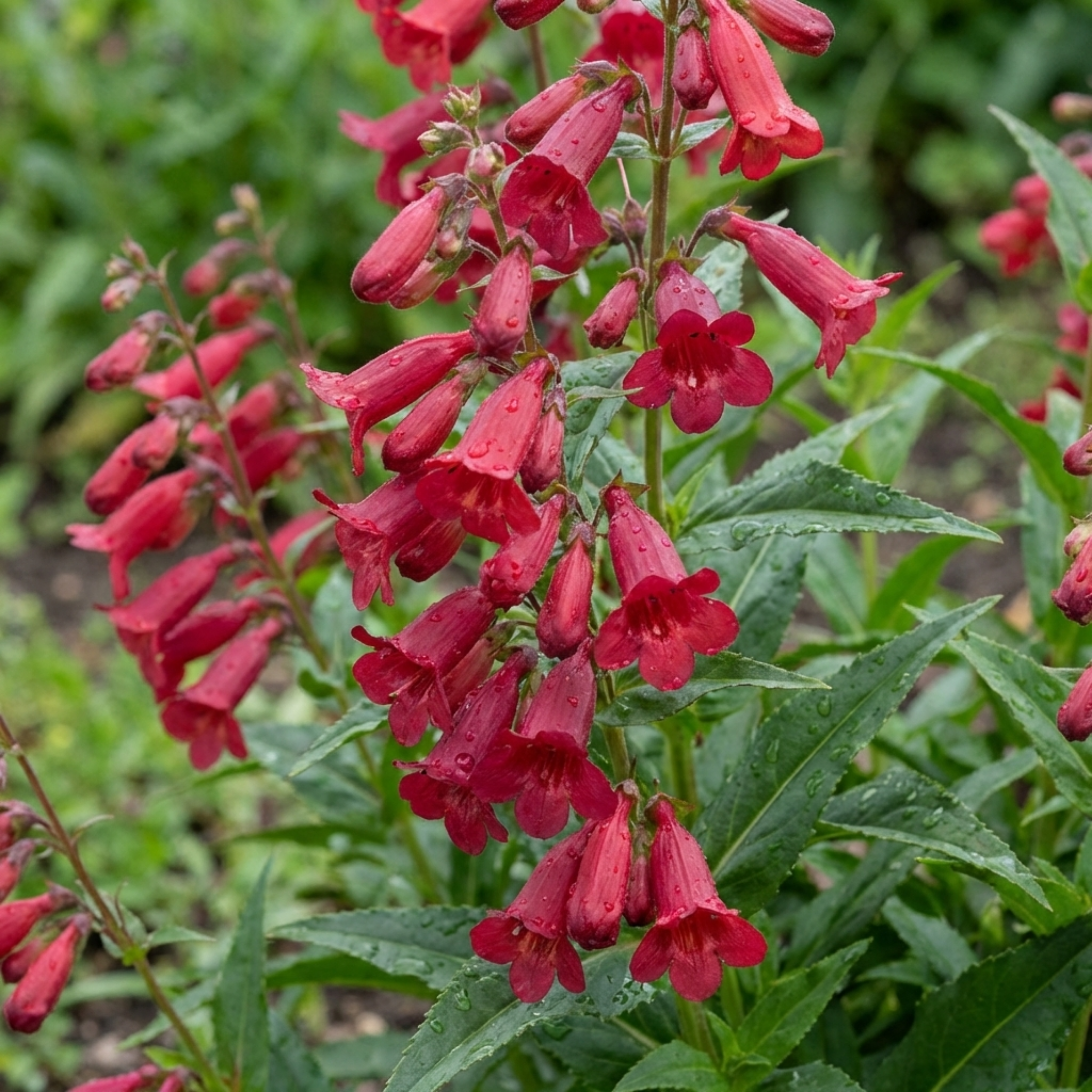Penstemon ‘Red’ — Semi-evergreen Herbaceous Perennial, Bee-Friendly, 1L Pot (Set of 3 or 6)
