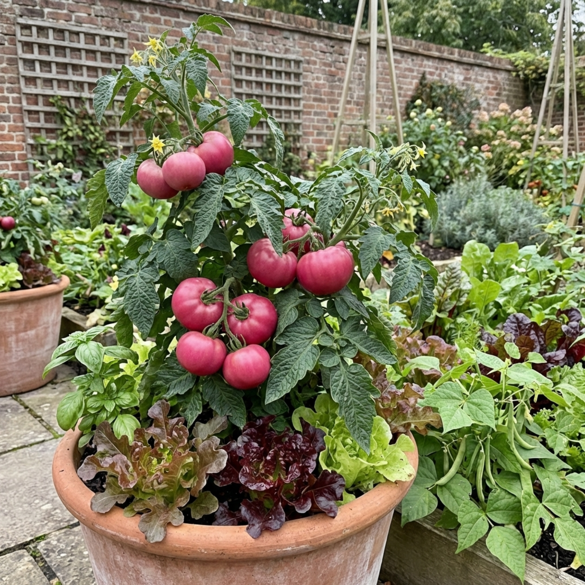 Tomato ‘Rose Crush’ — Fruit Plant / Tender Annual, 10.5cm Pot (Set of 3 or 6)