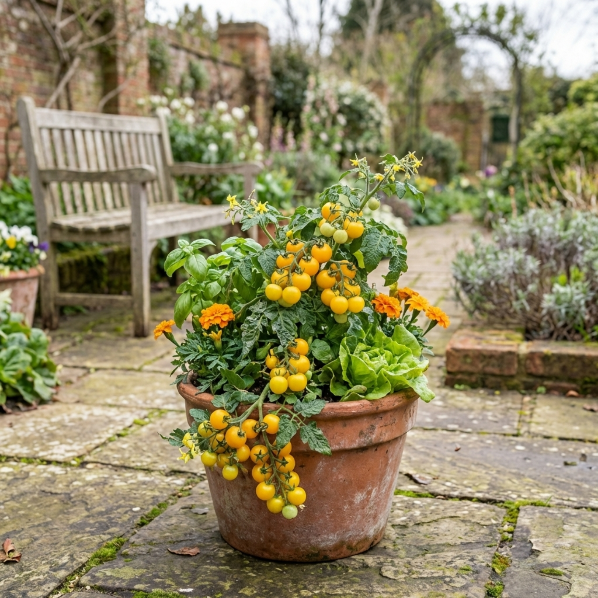 Tomato ‘Lemon Sherbet’ — Fruit Plant / Tender Annual, 10.5cm Pot (Set of 3 or 6)