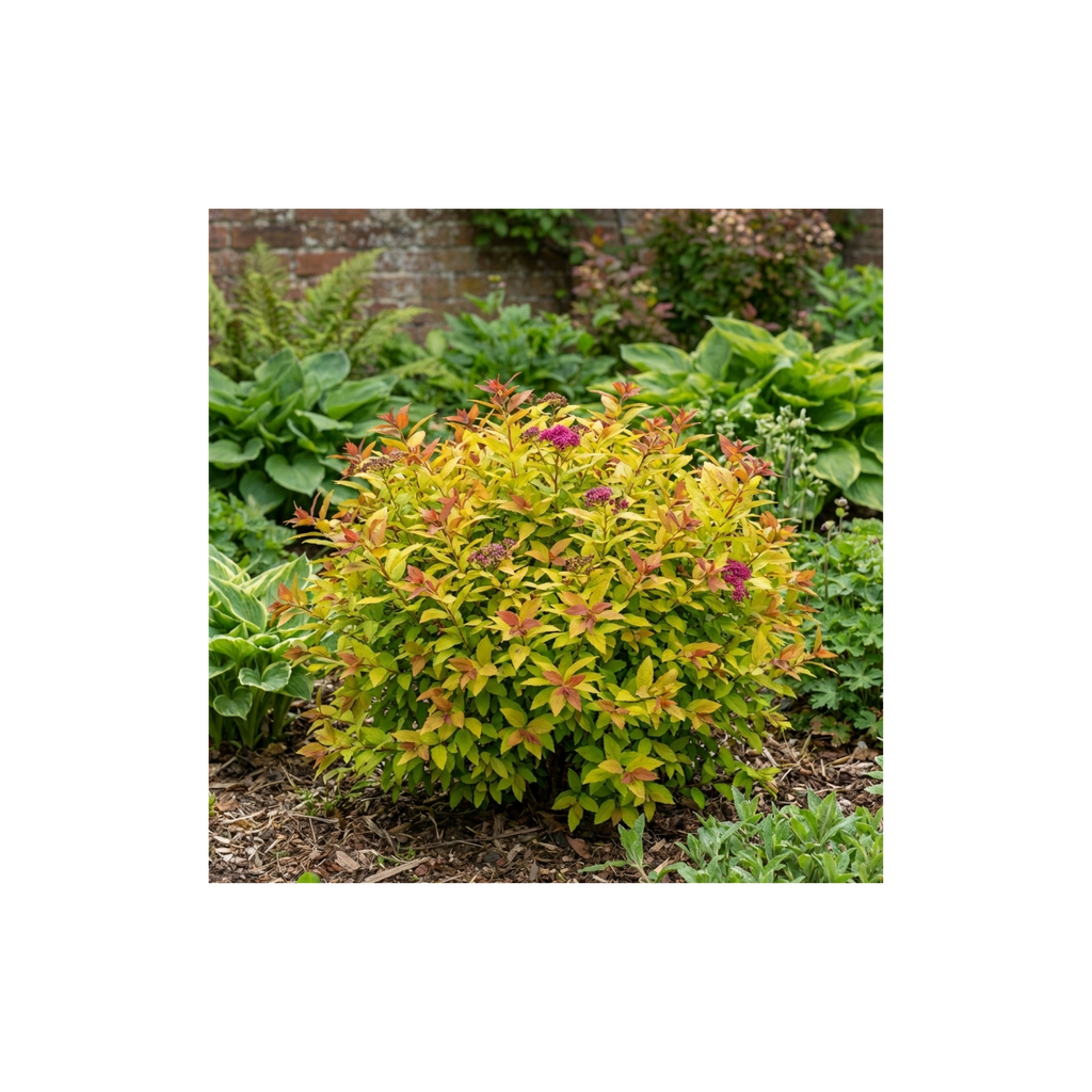 Spiraea ‘Goldflame’ — Deciduous Shrub, Bee-Friendly, 17cm Pot