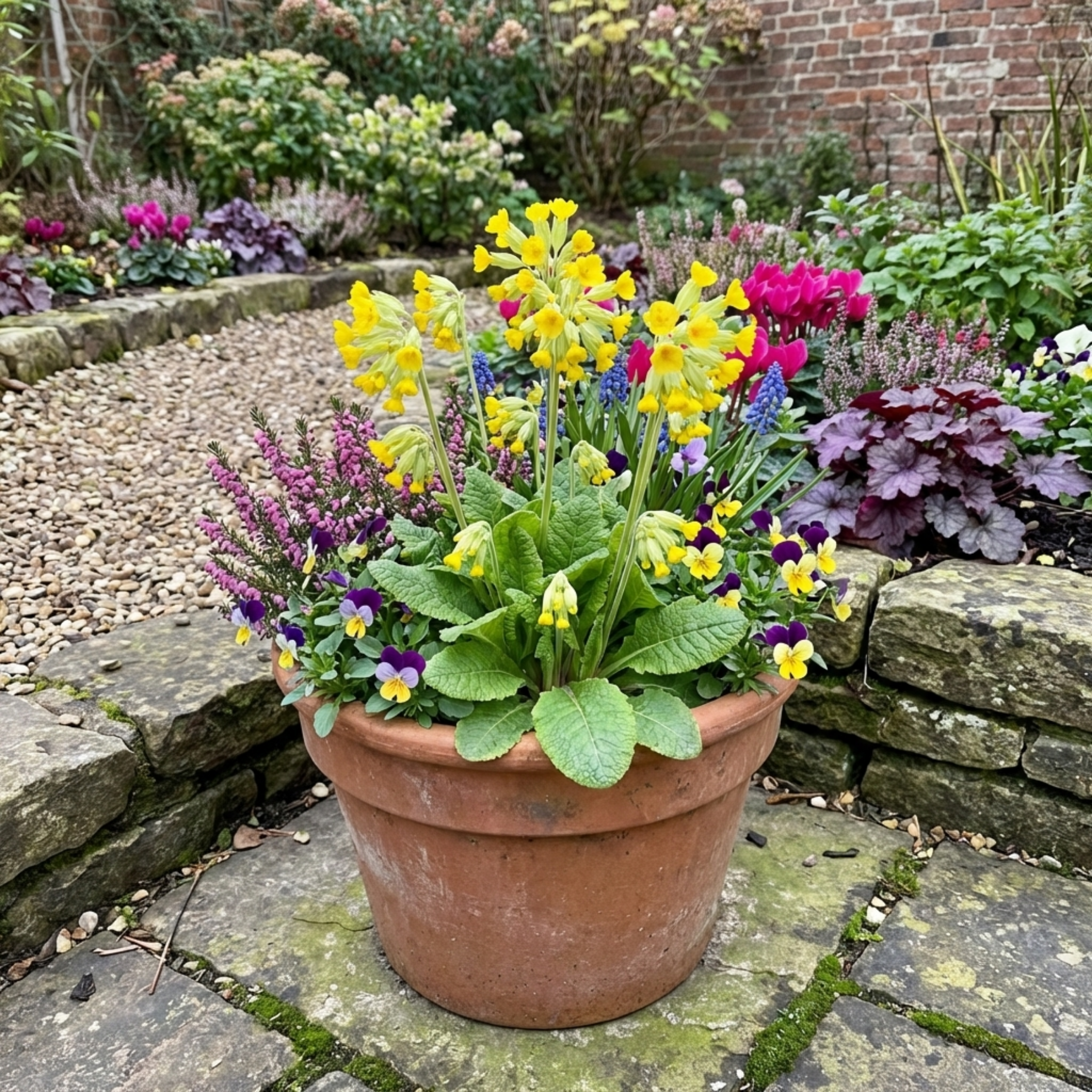 Primula ‘Yellow’ — Hardy Herbaceous Perennial, Bee-Friendly, 1L Pot (Set of 3 or 6)
