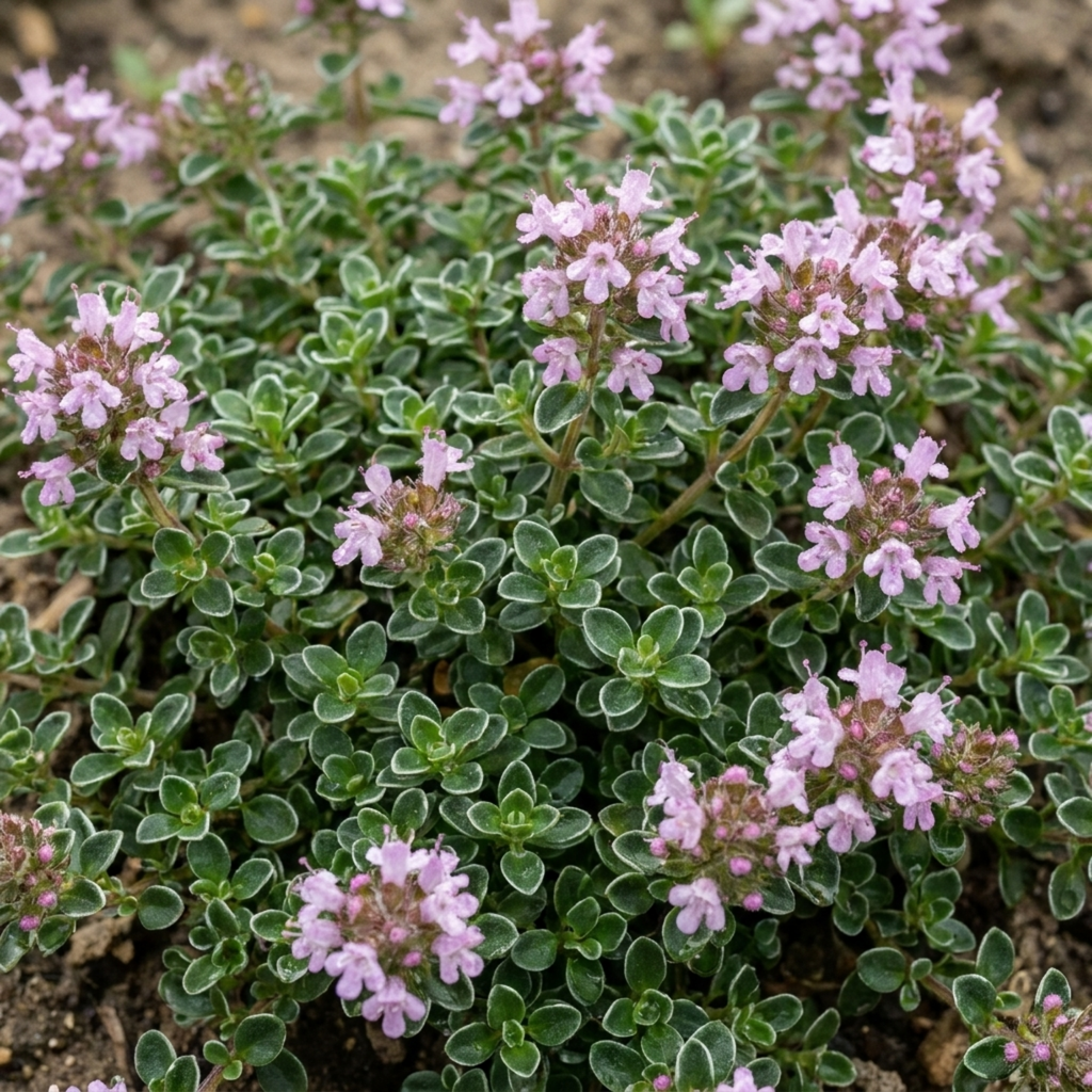 Thymus ‘Precompa Thyme’ — Hardy Evergreen Perennial Herb, Bee-Friendly, 1L Pot (Set of 3 or 6)