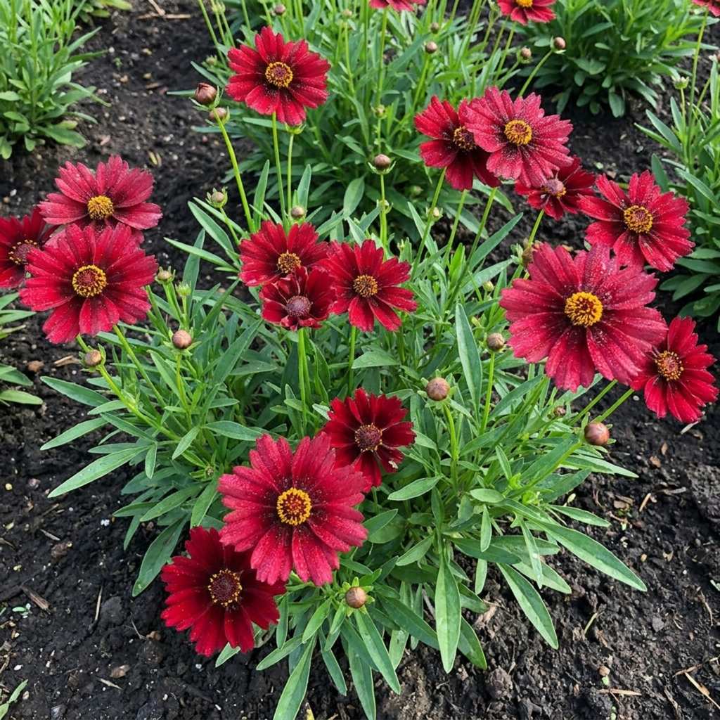 Coreopsis ‘Uptick Red’ — Hardy Perennial, Bee-Friendly, 1L Pot (Set of 3 or 6)