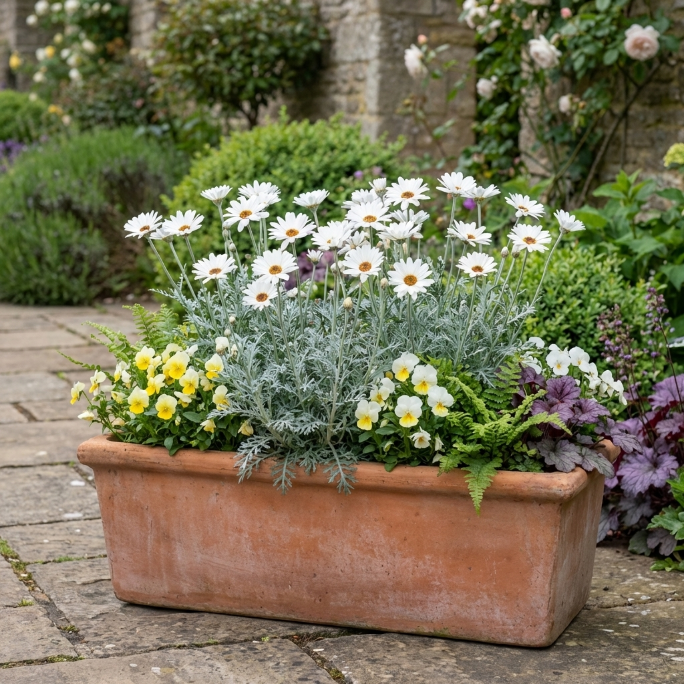 Rhodanthemum ‘Casablanca’ — Hardy Evergreen Perennial, Bee-Friendly, 1L Pot (Set of 3 or 6)