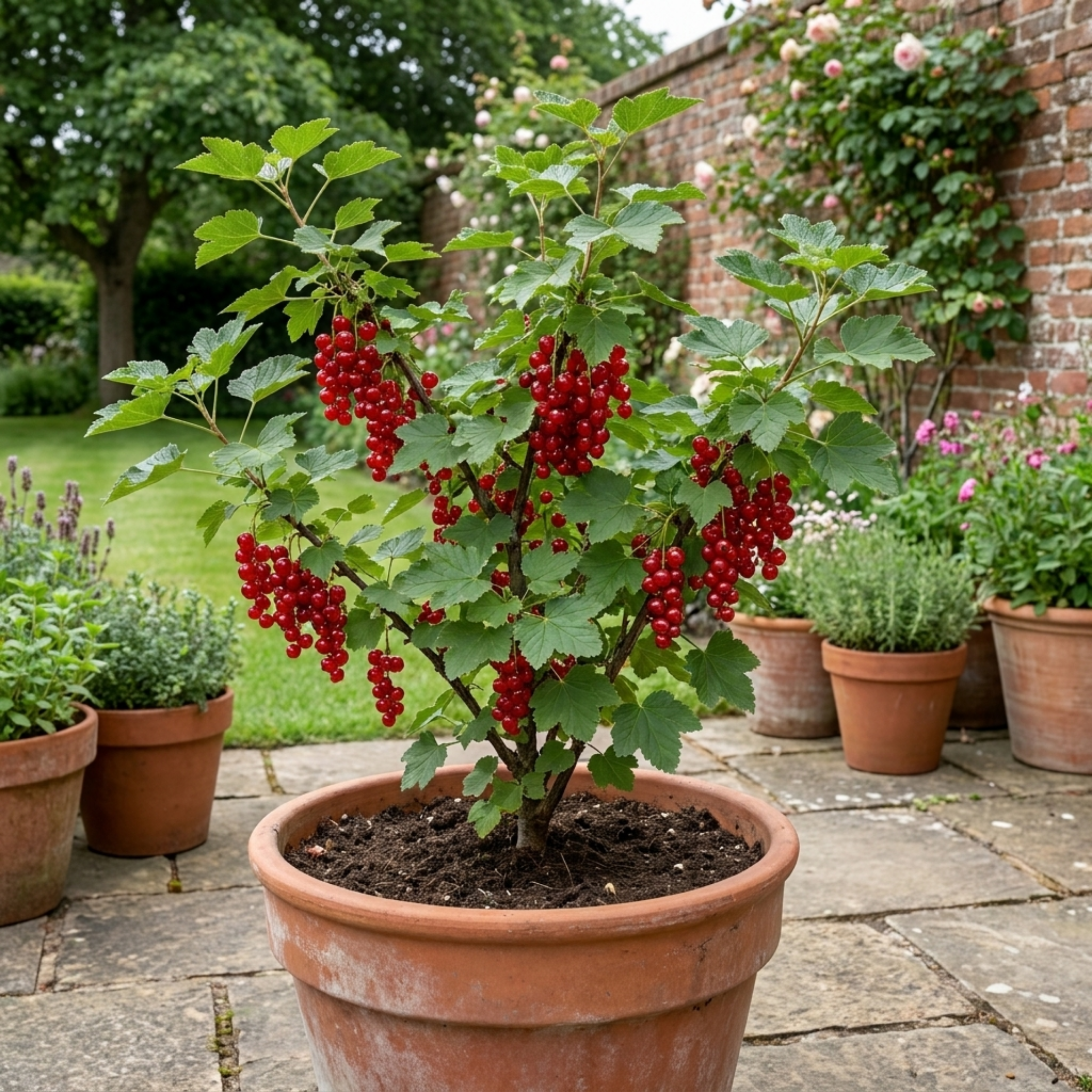 Redcurrant ‘Jonkheer Van Tets’ — Deciduous Fruiting Shrub, Bee-Friendly, 2L Pot
