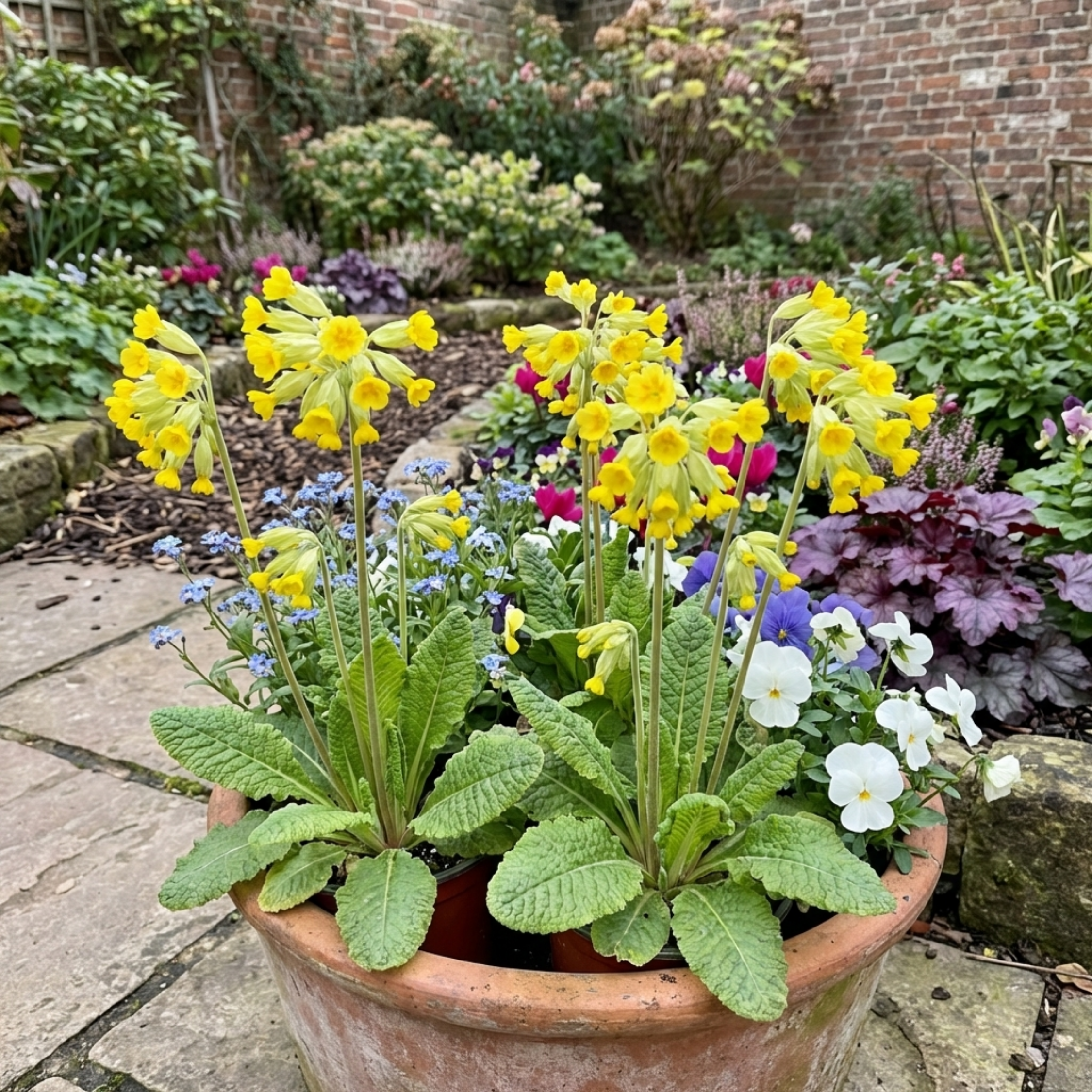 Primula ‘Yellow’ — Hardy Herbaceous Perennial, Bee-Friendly, 1L Pot (Set of 3 or 6)