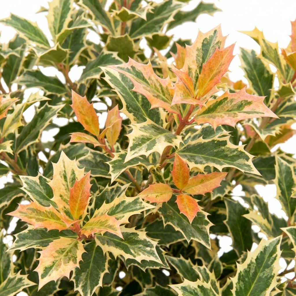 Osmanthus ‘Goshiki Variegated’ — Evergreen Shrub, Bee-Friendly, 19cm Pot