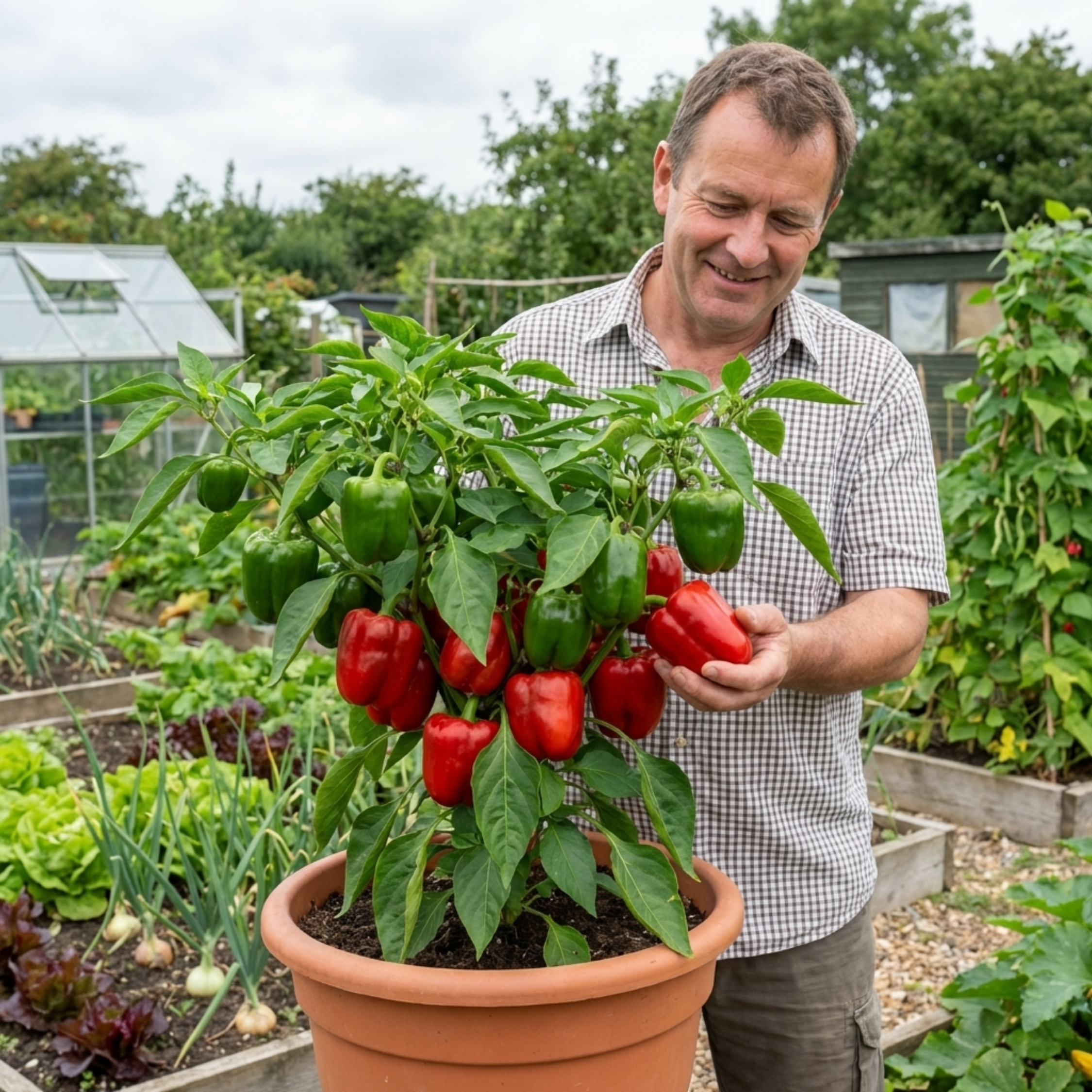 Sweet ‘Pepper Redskin’ — Tender Annual Vegetable, 10.5cm Pot (Set of 3 or 6)