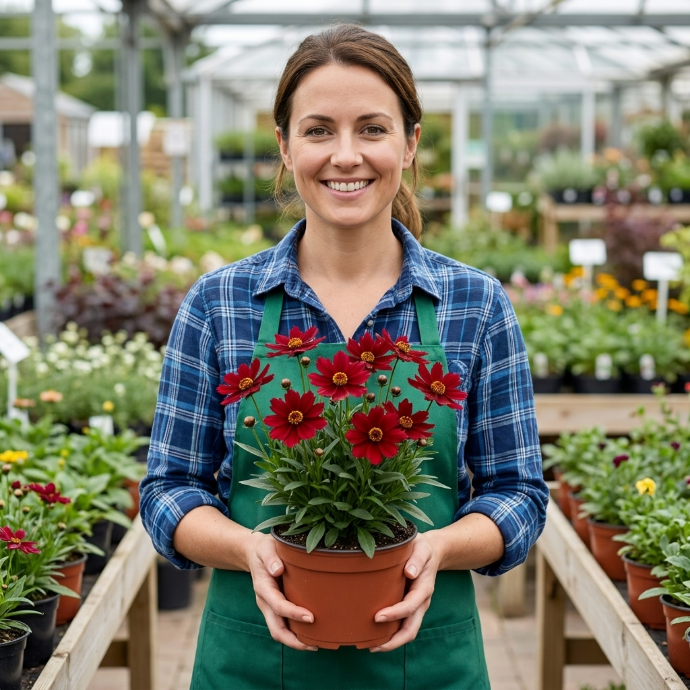 Coreopsis ‘Uptick Red’ — Hardy Perennial, Bee-Friendly, 1L Pot (Set of 3 or 6)