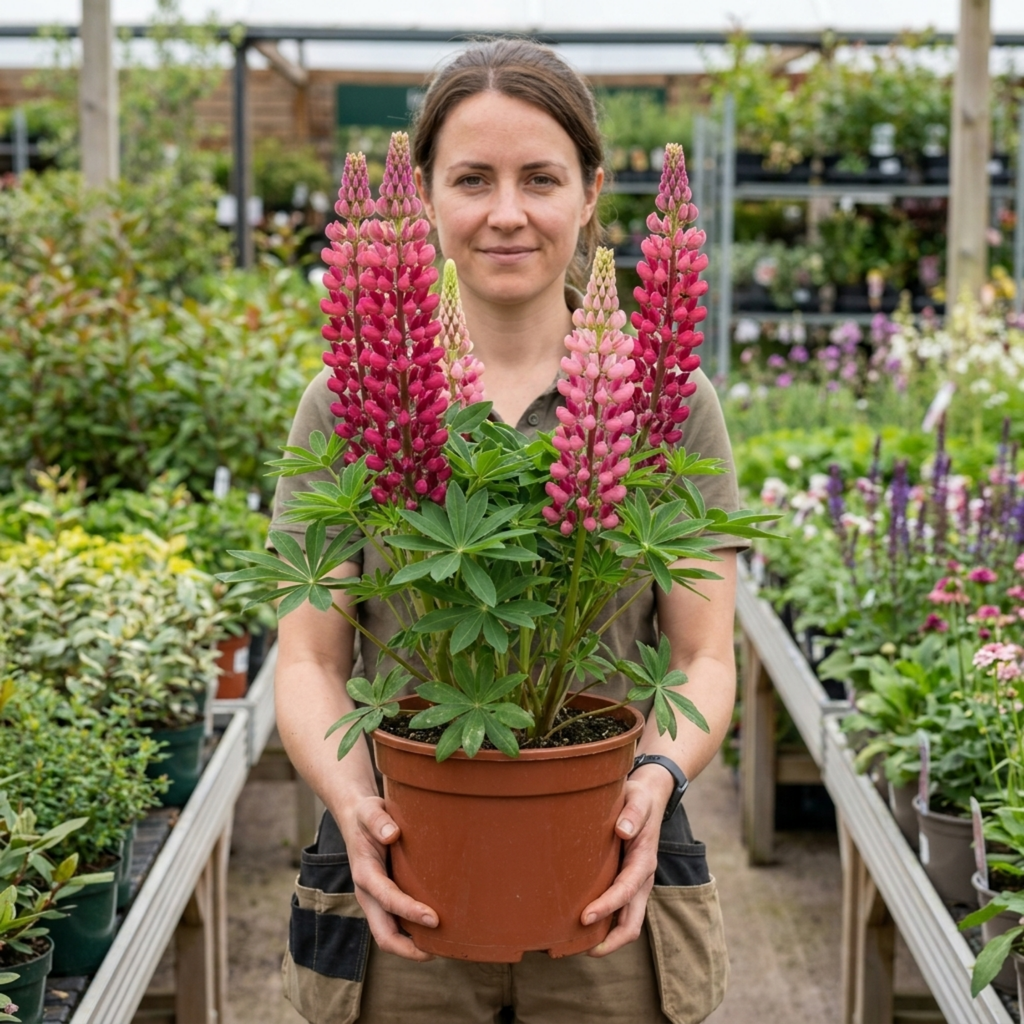 Lupin ‘Legendary Rose Shades’ — Herbaceous Perennial, Bee-Friendly, 3L Pot